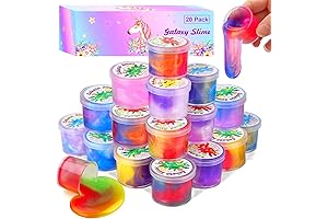 20 Pack Individual Slime Party Favors for Kids