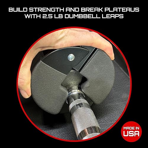 Miniatura 3 de Micro Gainz - Mancuerna fraccionaria de 1.25 libras, ideal para micro carga, (elegir color) 4 placas de peso fraccionadas, diseñadas para