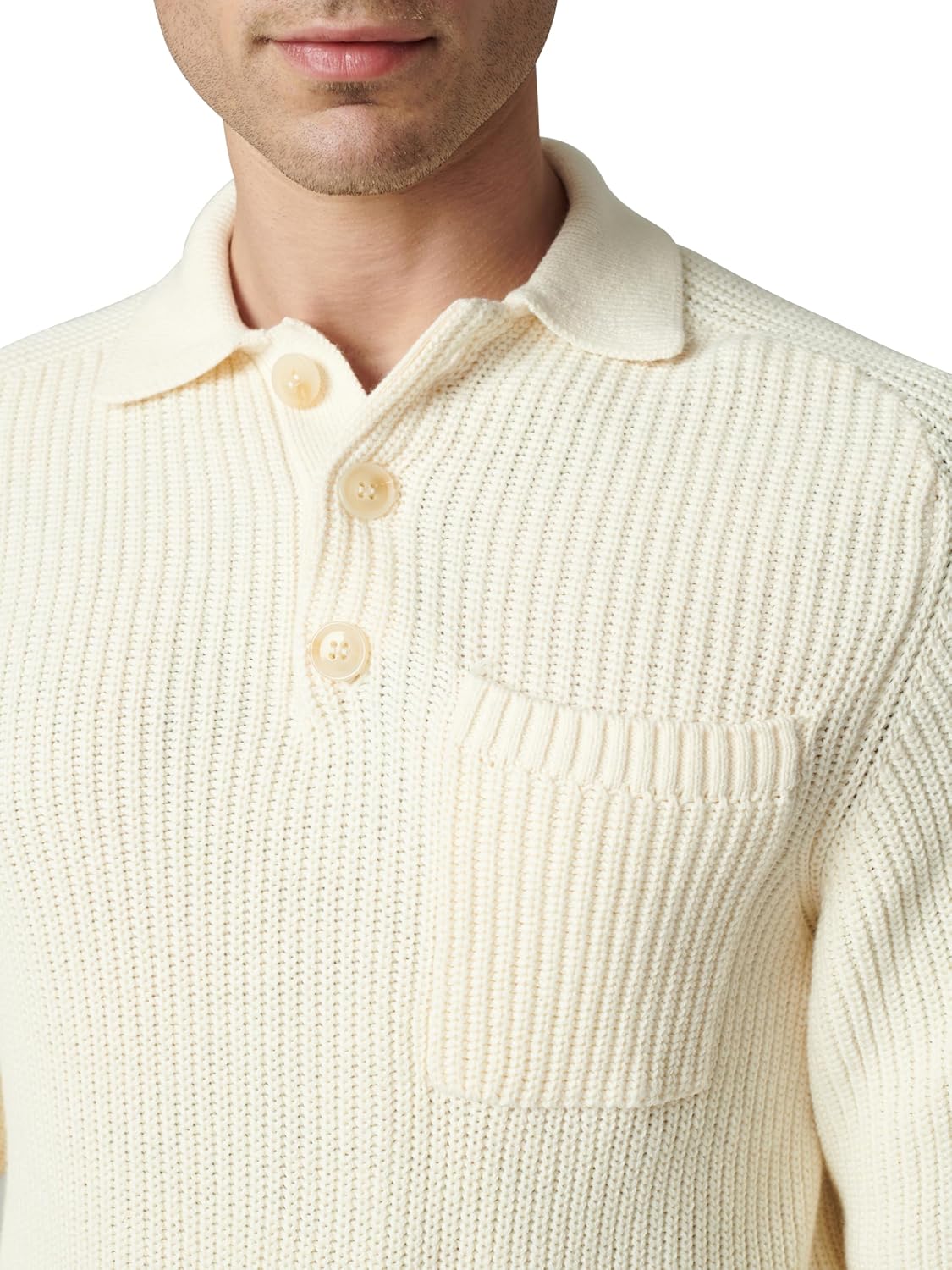 Joe's Jeans Men's Polo Long Sleeve Sweater