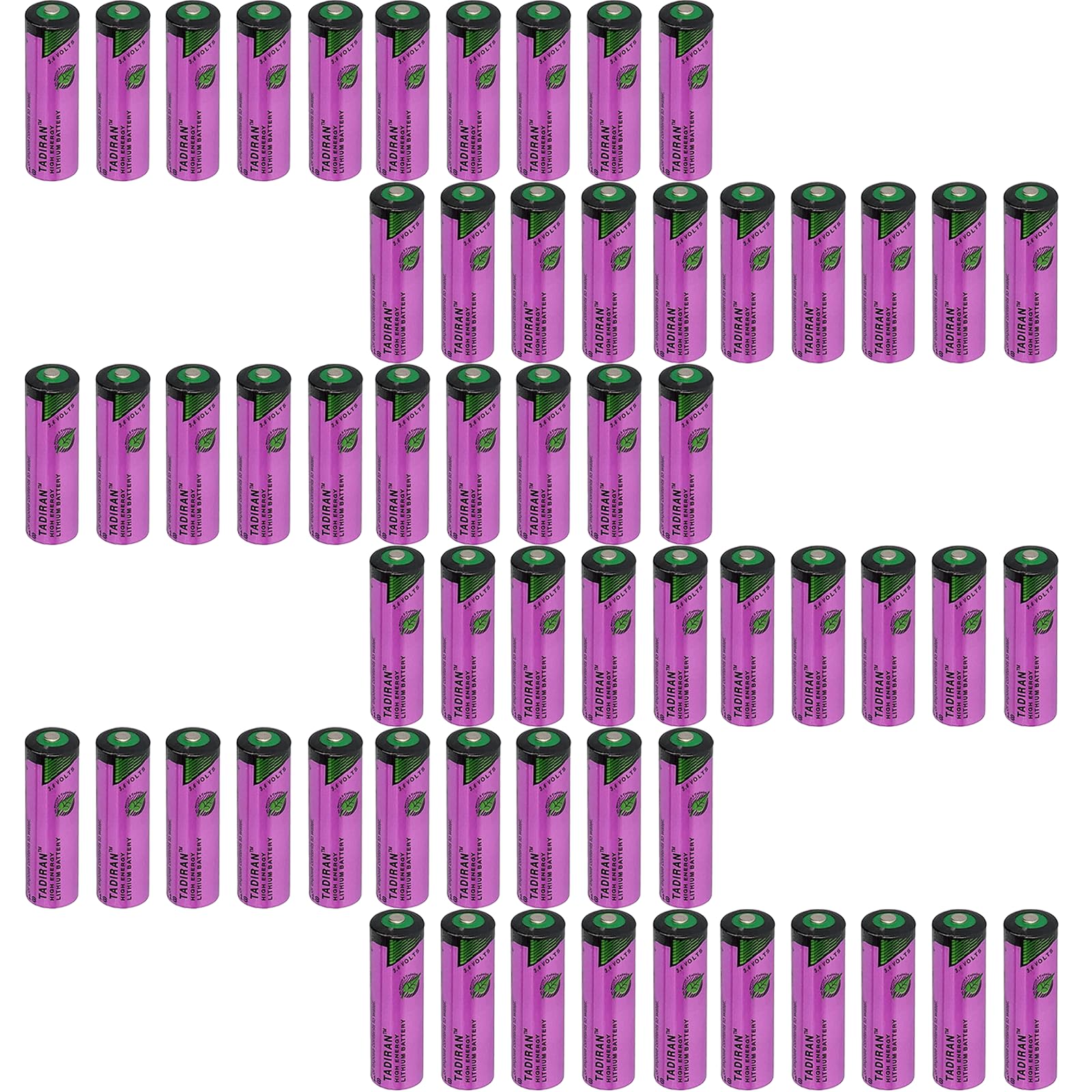 60-Pack SL-760 3 6V 2200mAh Non-Rechargeable PLC AA Lithium Replacement Battery for SL-760