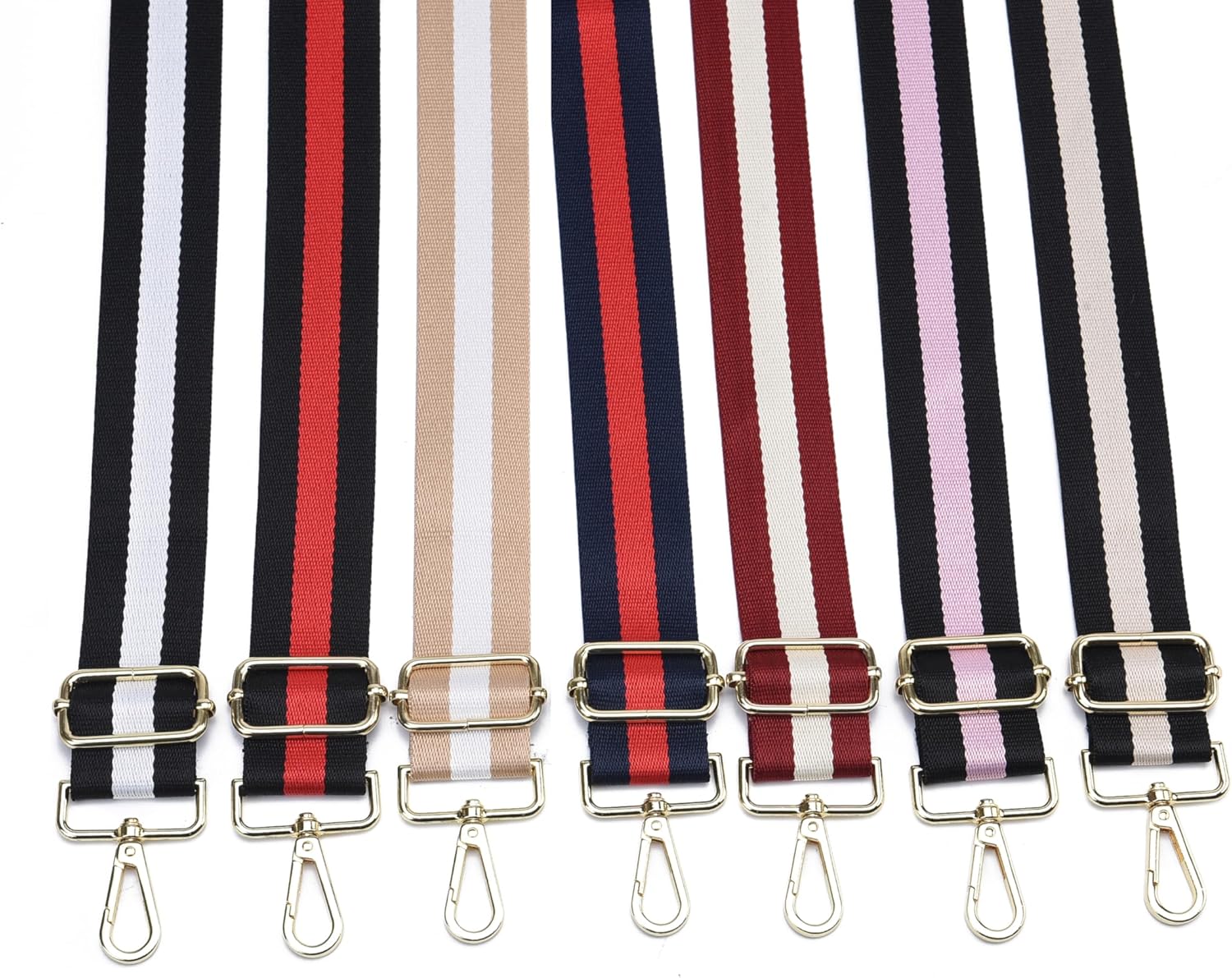 Purse Strap Gold Hardware Replacement Crossbody Bag Strap, Wide Adjustable Shoulder Strap - Image 6