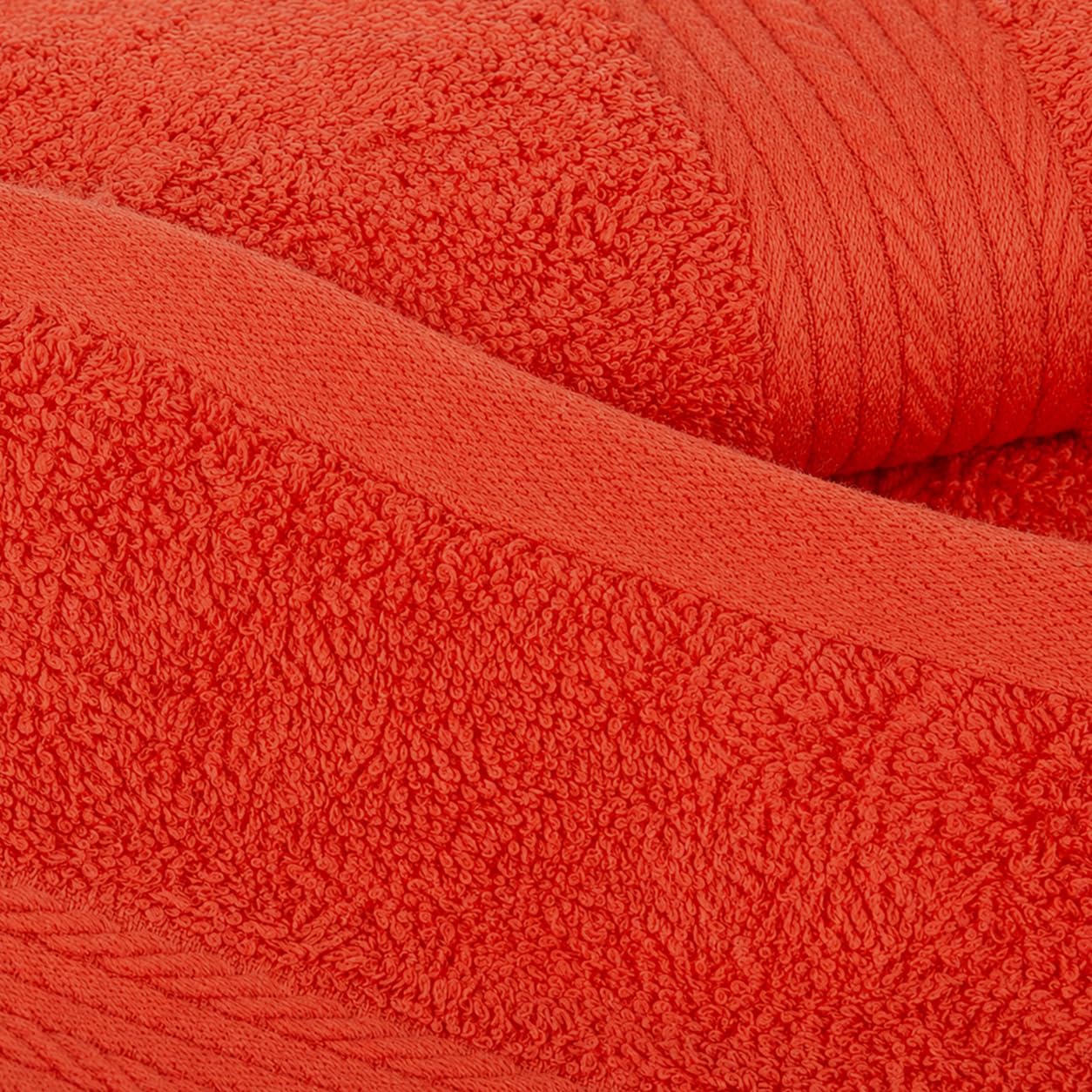 Ample Decor 100% Baumwolle Luxus 6-teiliges Handtuch-Set, 2 Badetücher, 2 Handtücher, 2 Waschlappen für Badezimmer – Orange Handtuch-Sets