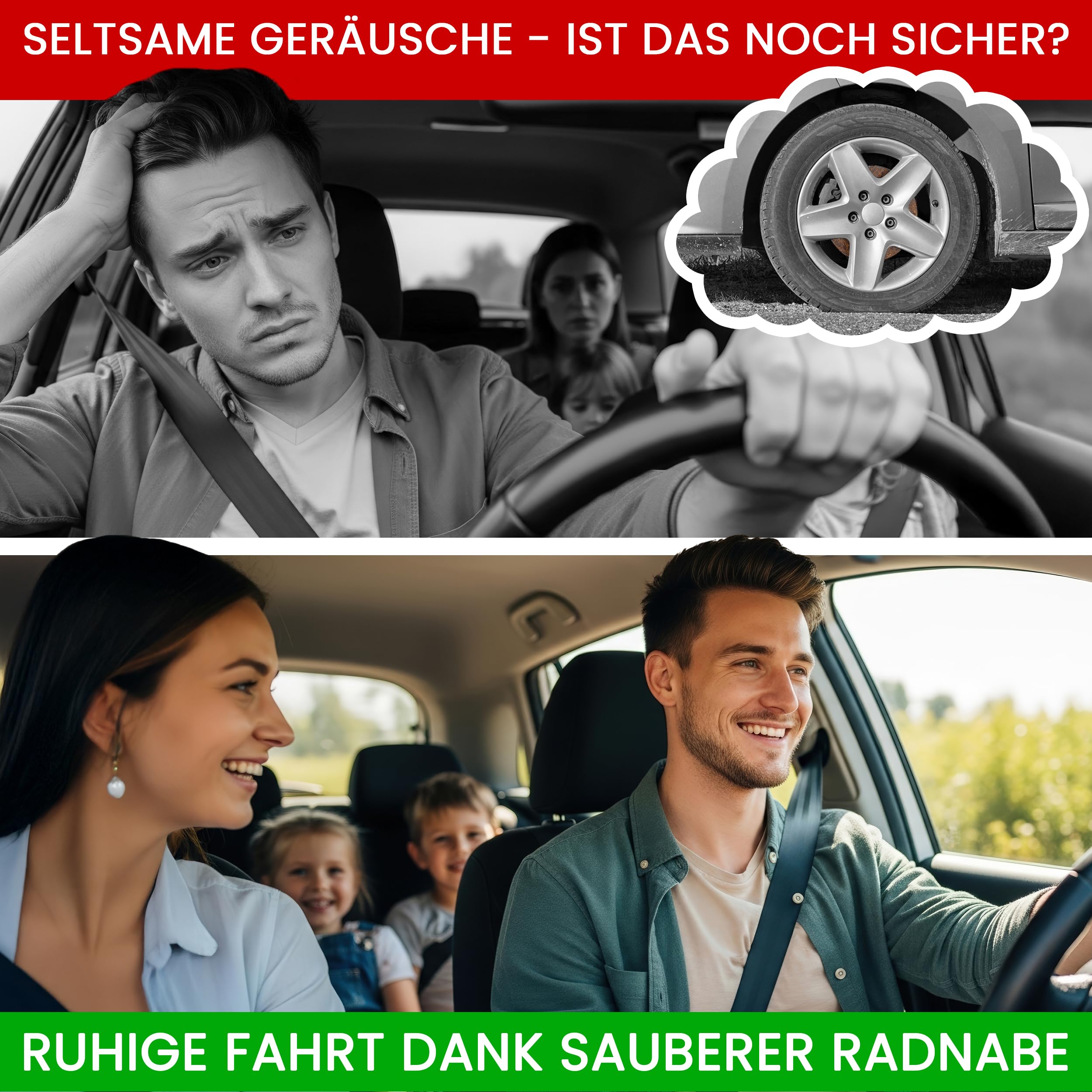 FACELIFT Radnabenschleifer Ø150mm – inkl. Schleifpad, Adapter & Tasche – für saubere Radaufnahme & festen Felgensitz – ideal beim Radwechsel am Auto oder Werkstatt (3x Schleifpad, 150mm, 20, Mittel)