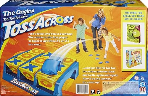 Miniatura 4 de Mattel Games Toss Across - Juego al aire libre para niños, juego de lanzamiento de costales de frijoles para campamentos y noches familiares