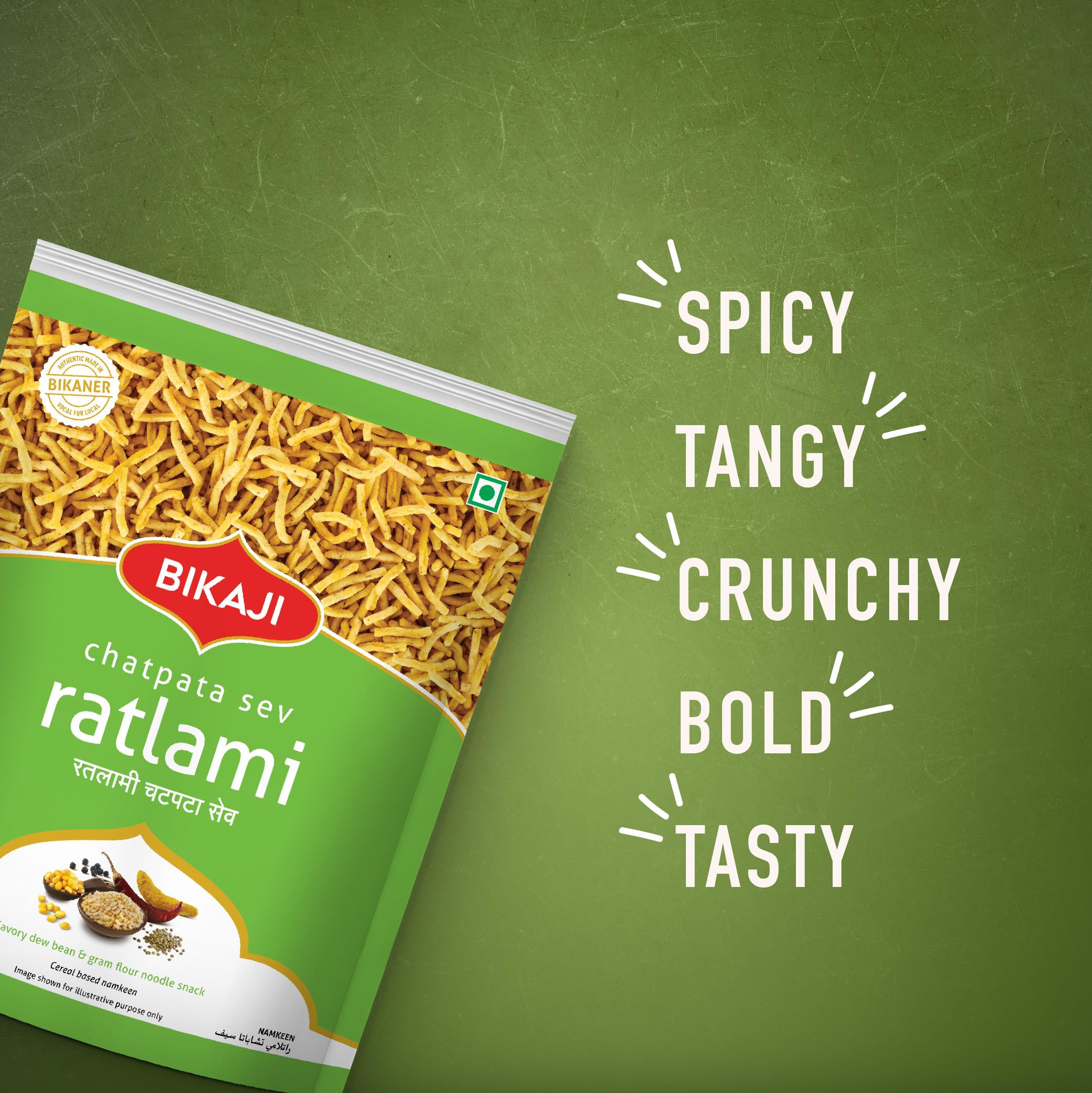 Bikaji Ratlami Chatpata Sev Bhujia | 400g Pack | Authentic Indian Snack | Made In Bikaner | Premium Ingredients | Heeng Kick | Special Treat for Bhujia Lovers | - Image 4 thumbnail