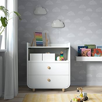 Amazon.co.jp: IKEA MYLLRA 引き出し付きおむつ交換台、ホワイト