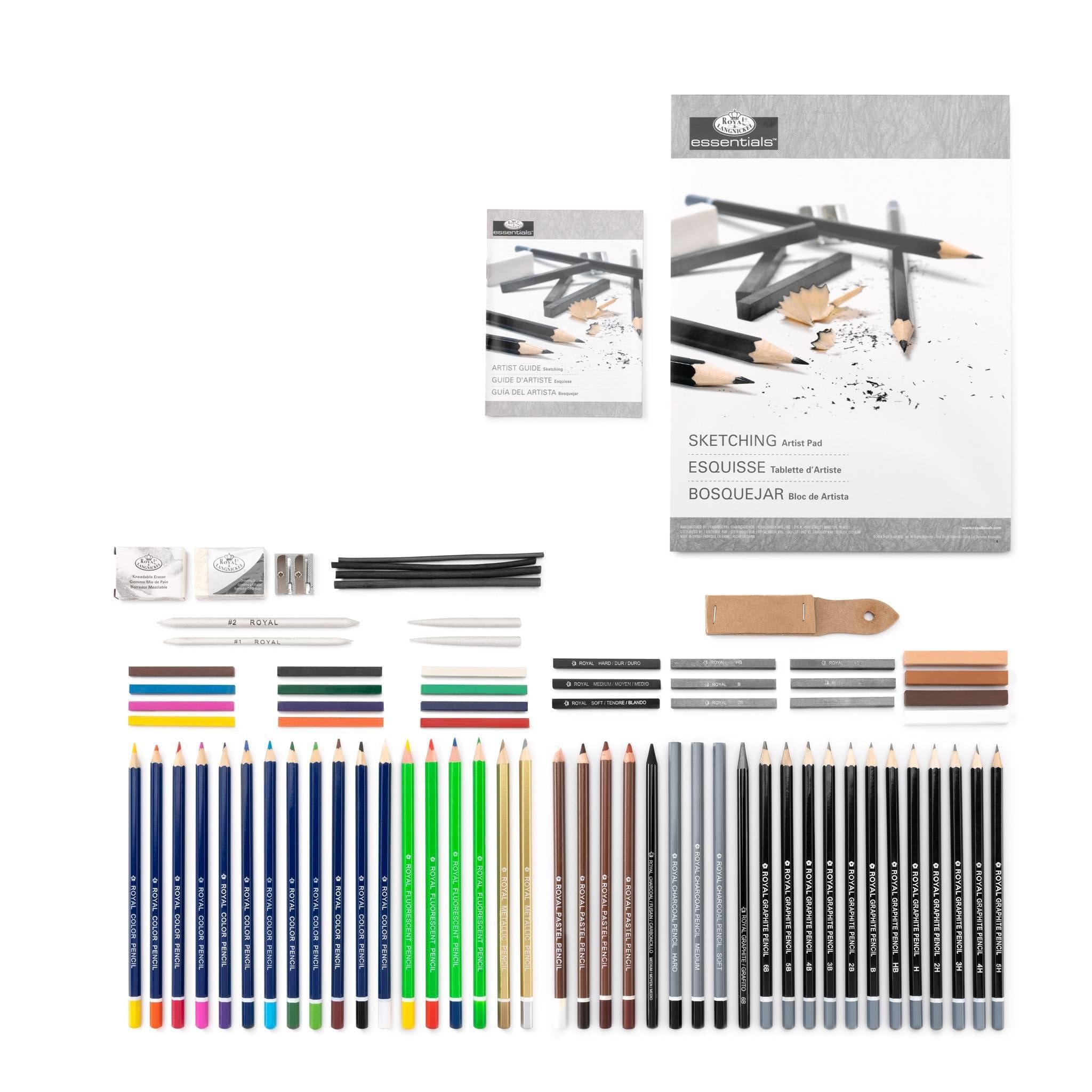 Royal & Langnickel Set pour Croquis et Dessins Clear View Deluxe Multicolore