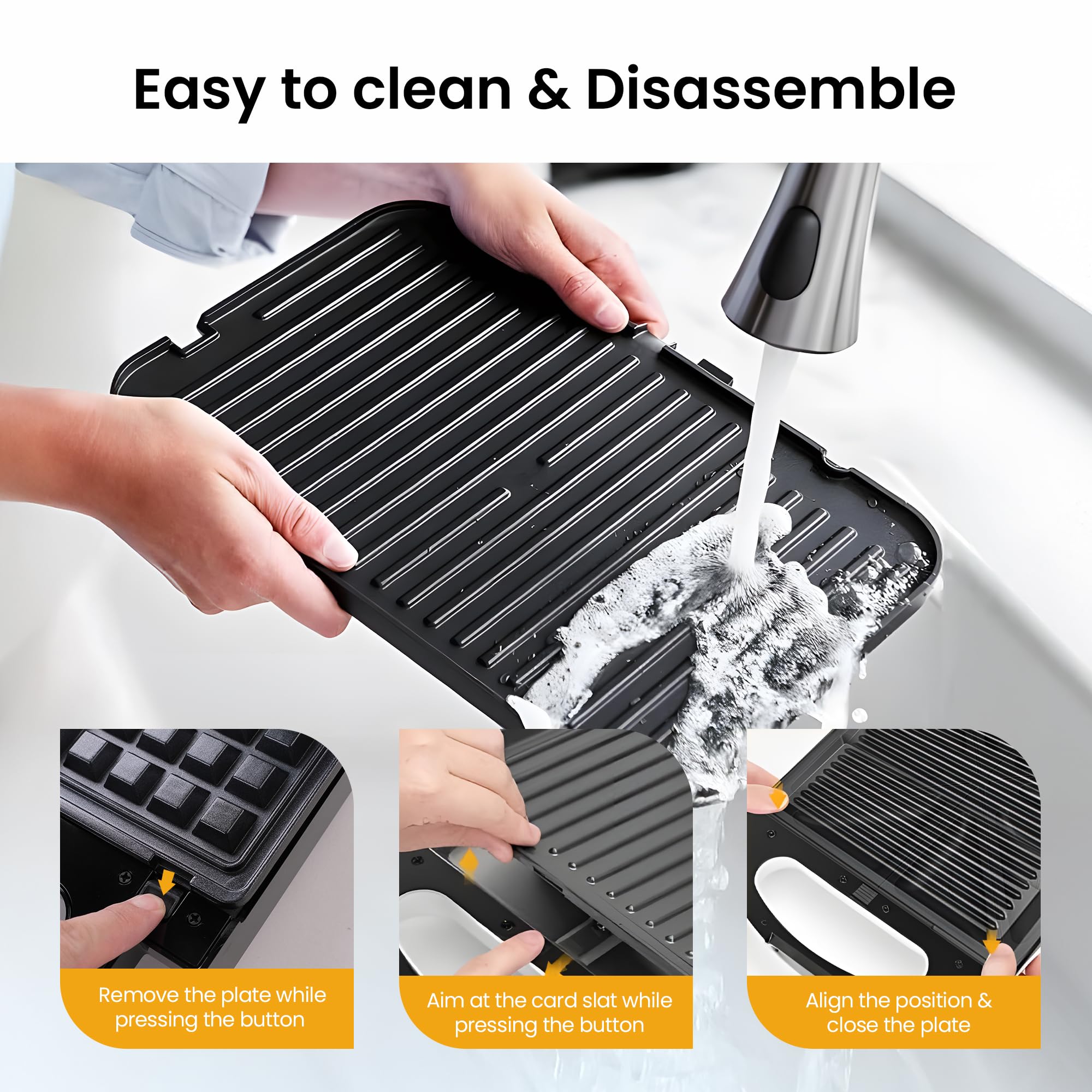2-in-1 Waffle Maker & Sandwich Maker - The Better Home -5 2-in-1 Waffle Maker & Sandwich Maker - The Better Home -5