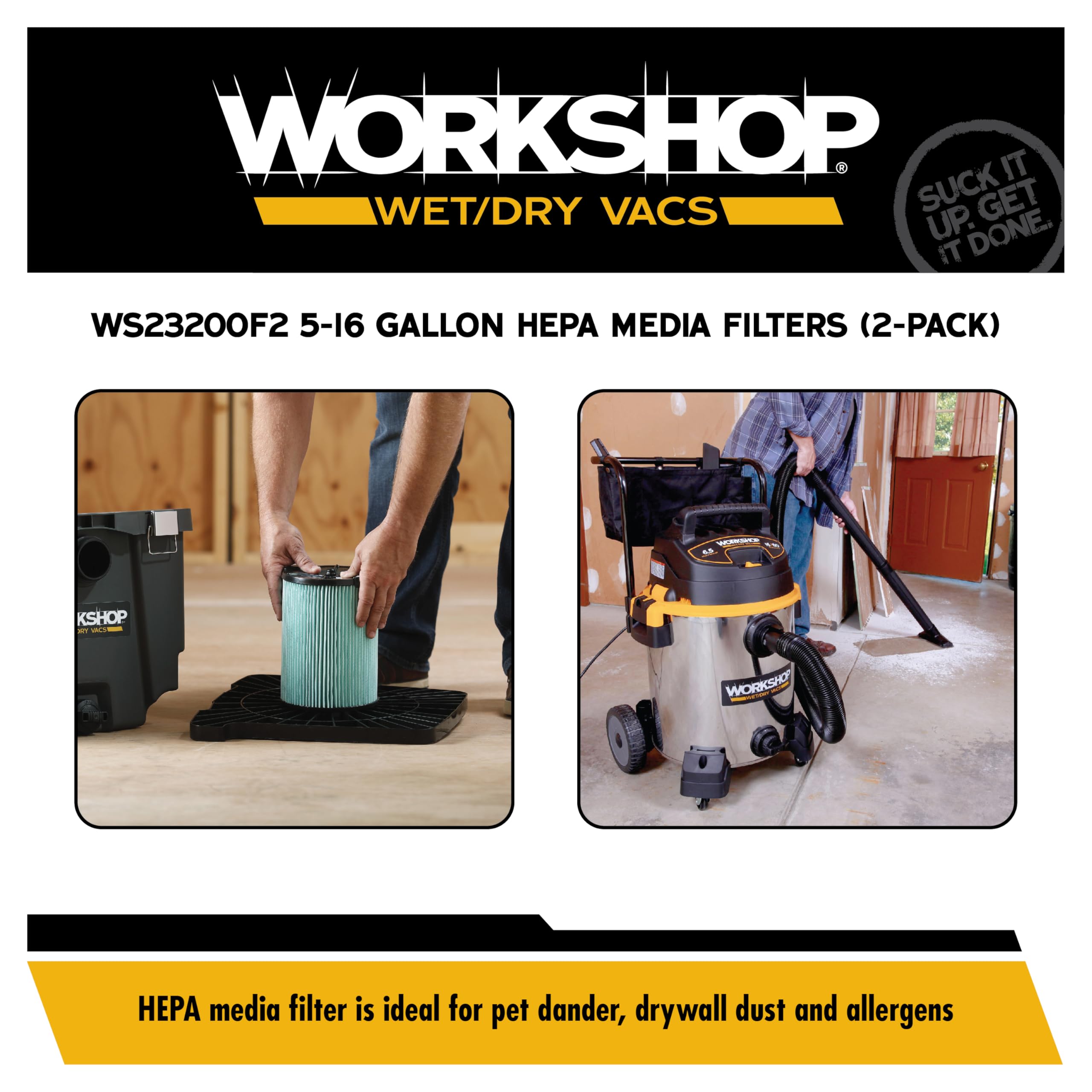 WORKSHOP Vacuum Filters - HEPA Replacement -4 WORKSHOP Vacuum Filters - HEPA Replacement -4