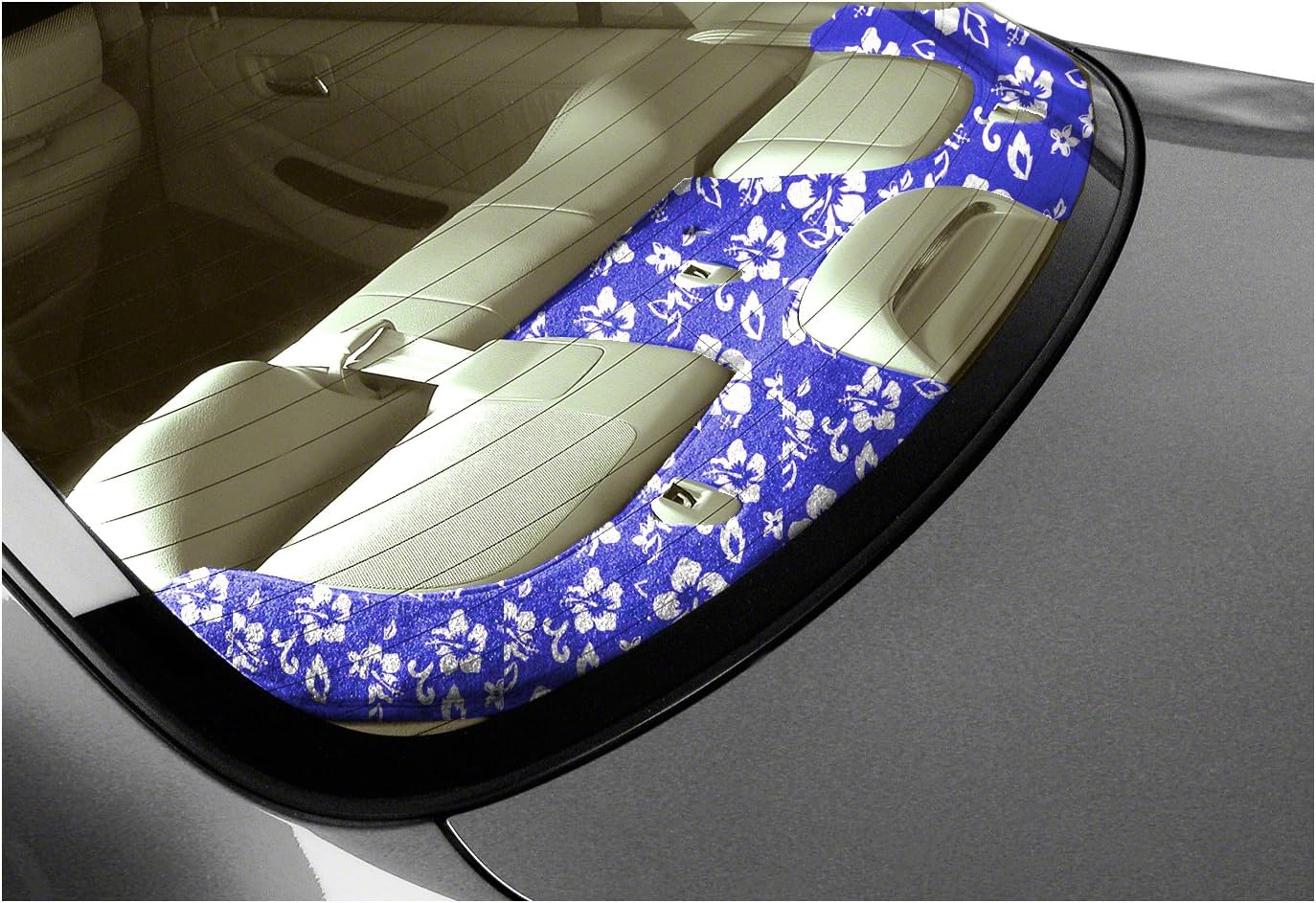 Coverking Custom Fit Tailored Rear Deck Cover for Pontiac Ventura - (Designer Velour, Hawaiian Blue)