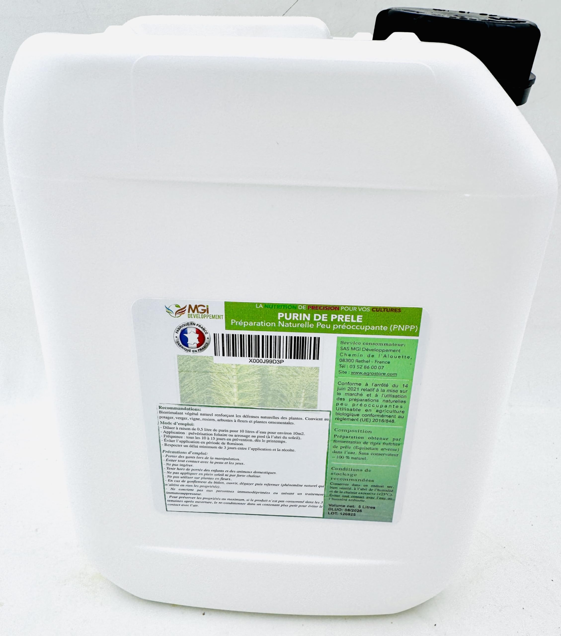 Lot de 3 Purins Naturels – Ortie, Prêle & Consoude – Biostimulants Végétaux 100% Naturels – Préparations Naturelles Peu Préoccupantes (PNPP) – Agriculture Biologique – France - 3 x 5 L