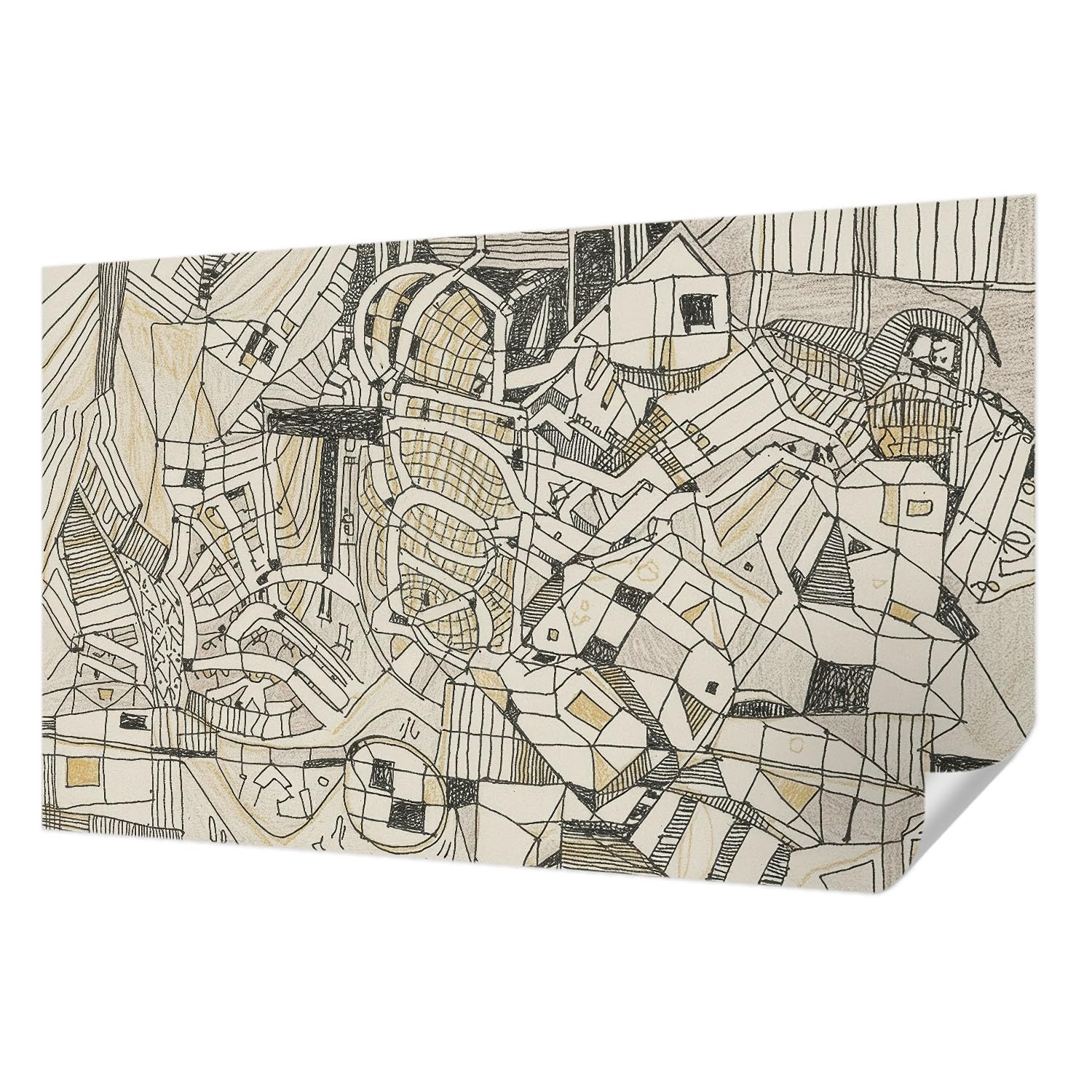 Papier Peint Adhésif Pose Murale Facile 416x254 cm Résistant aux Taches