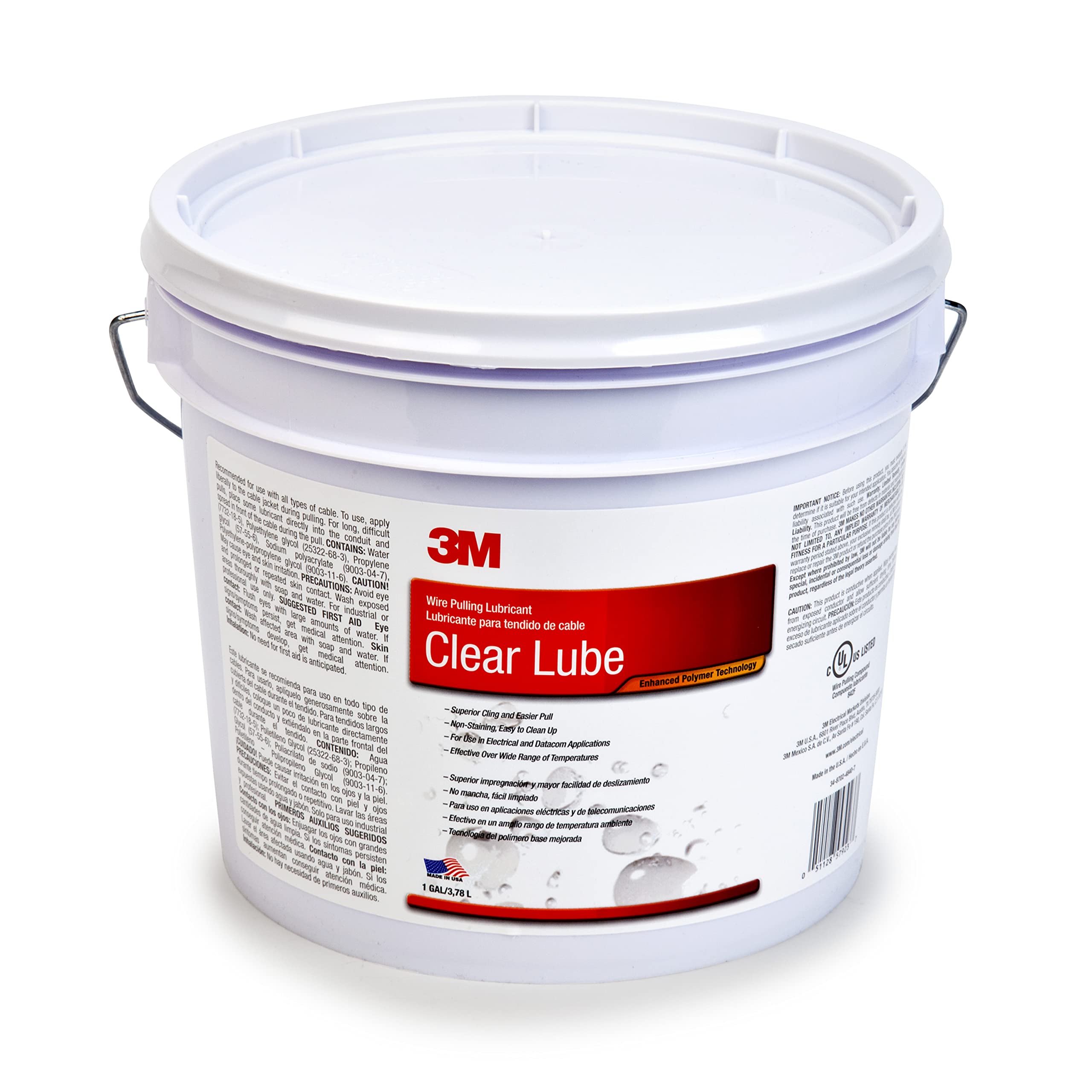 3M Clear Wire Pulling Lubricant WLC-1, excellent lubricant for pulling a wide variety of cables types-image-18