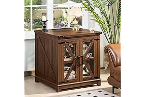 Spacious and Functional Farmhouse Wide End Table