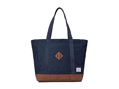Herschel Supply Co. Heritage Tote Weekender/Overnight Luggage Navy/Saddle Brown, Fleece