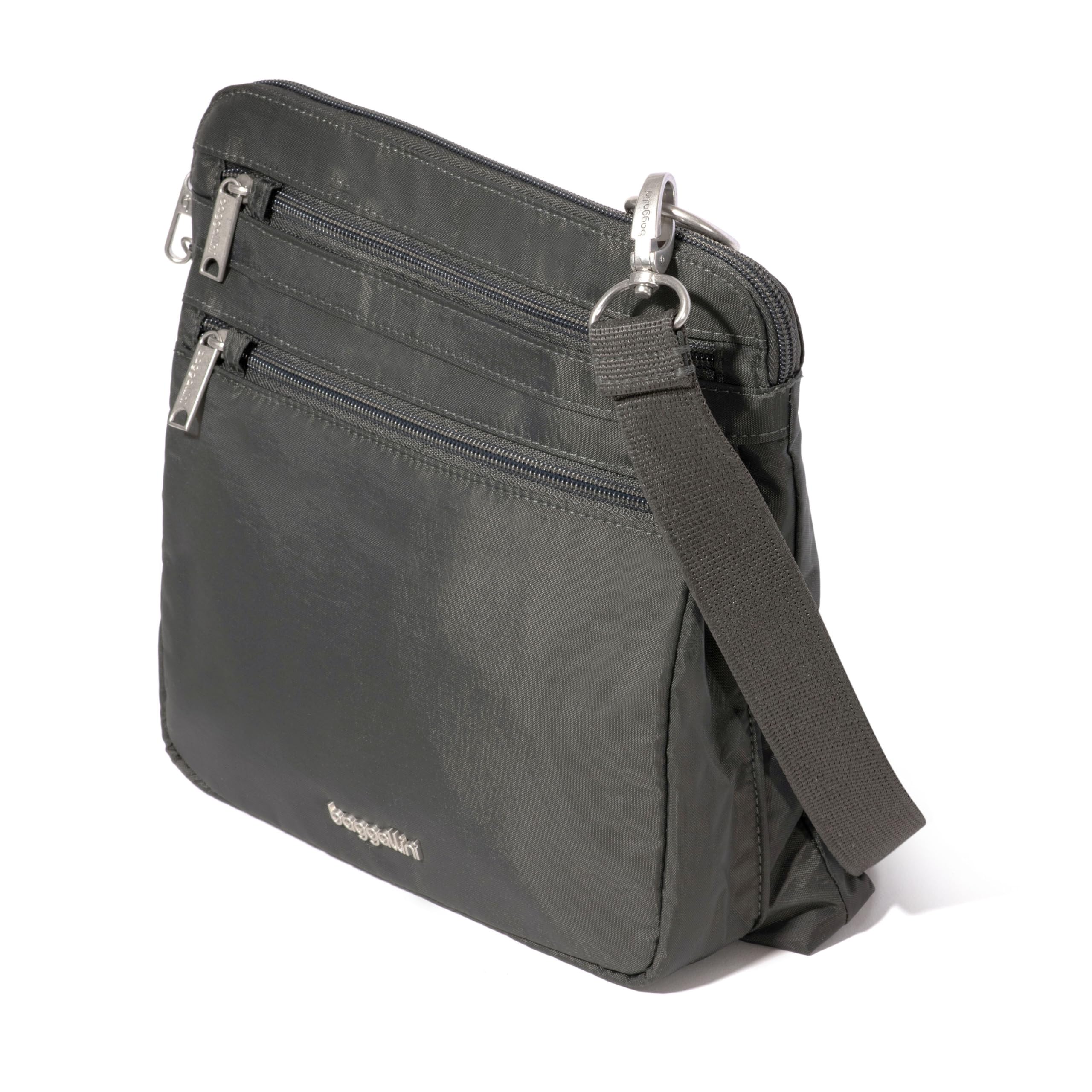 Baggallini Damen Theft Securtex Anti-Diebstahl Large Crossbody