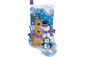 Design Works Crafts Stocking Kit: Winter Friends