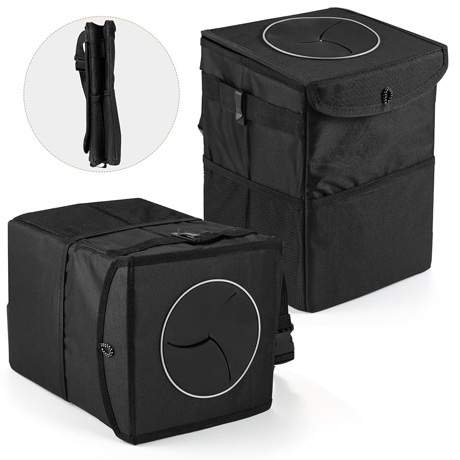 XHRING Car Trash Garbage Can for Jeep Wrangler JL JK XHRING Car Trash Garbage Can for Jeep Wrangler JL JK