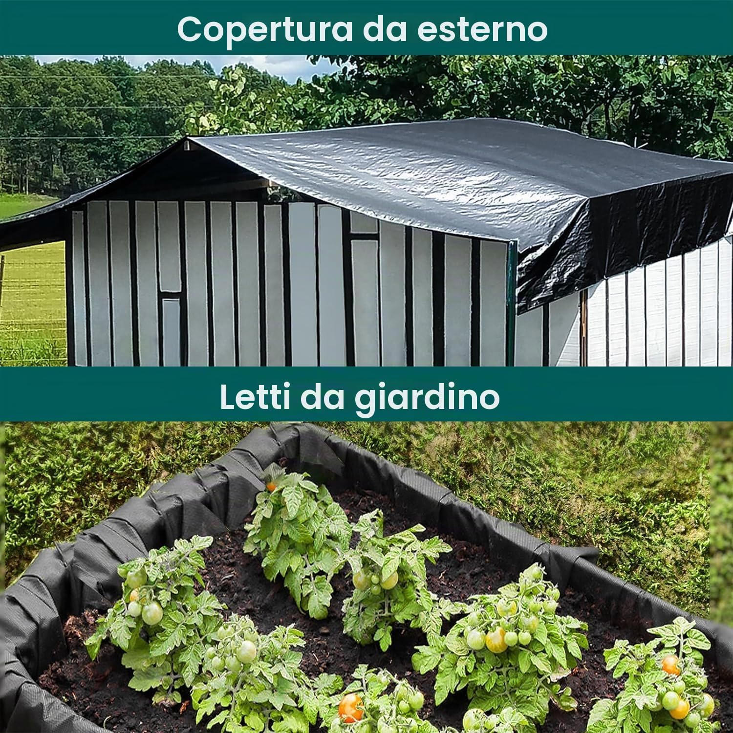 3x4m Telo Laghetto, 0.2mm Spessore Telo per Laghetto da Giardino, Fodera Laghetto per Fontana da Giardino Esterno, Cascata, Laghetto per Tartarughe