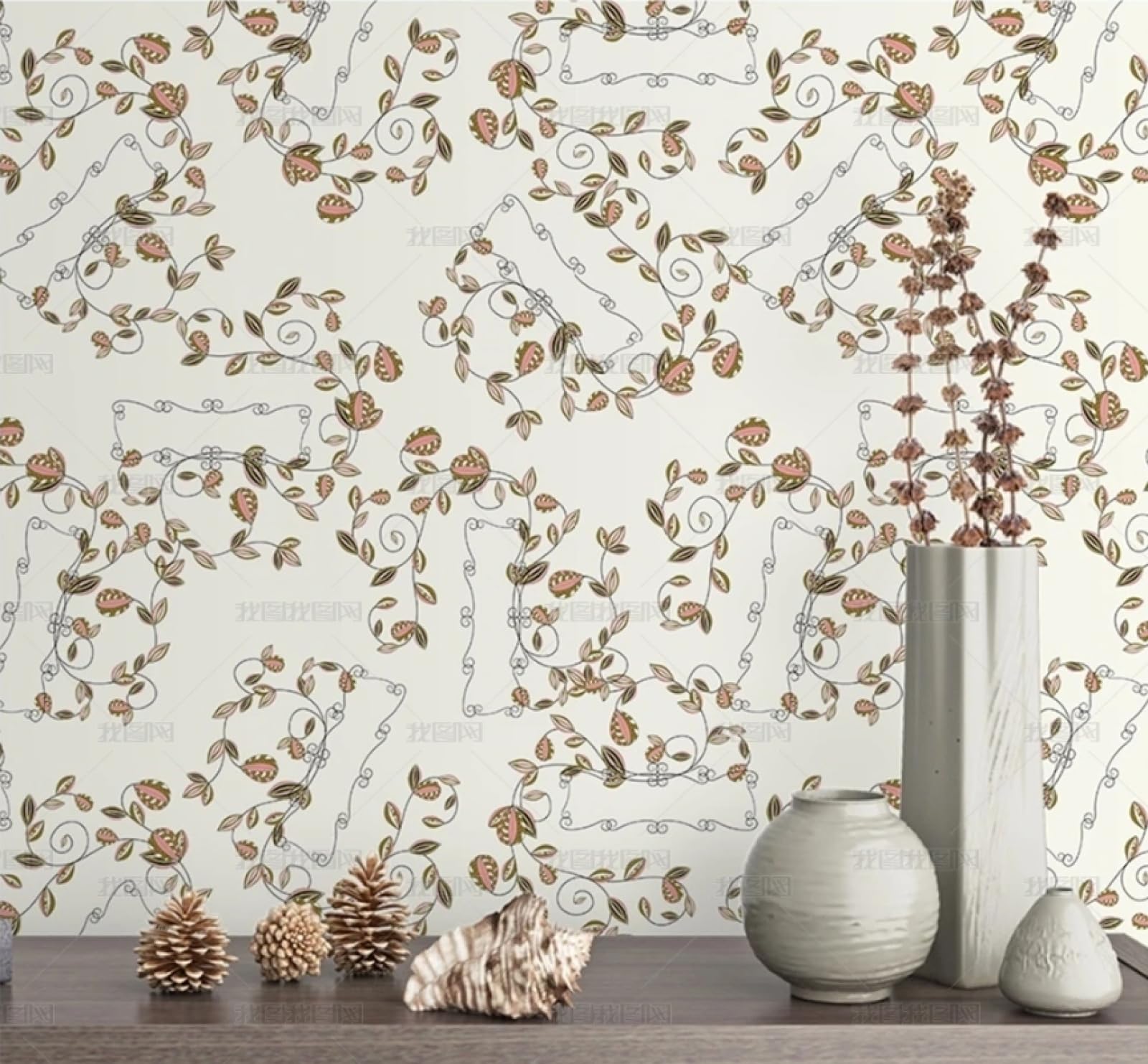 Papier peint autocollant fleurs pour rénover facilement une armoire abîmée