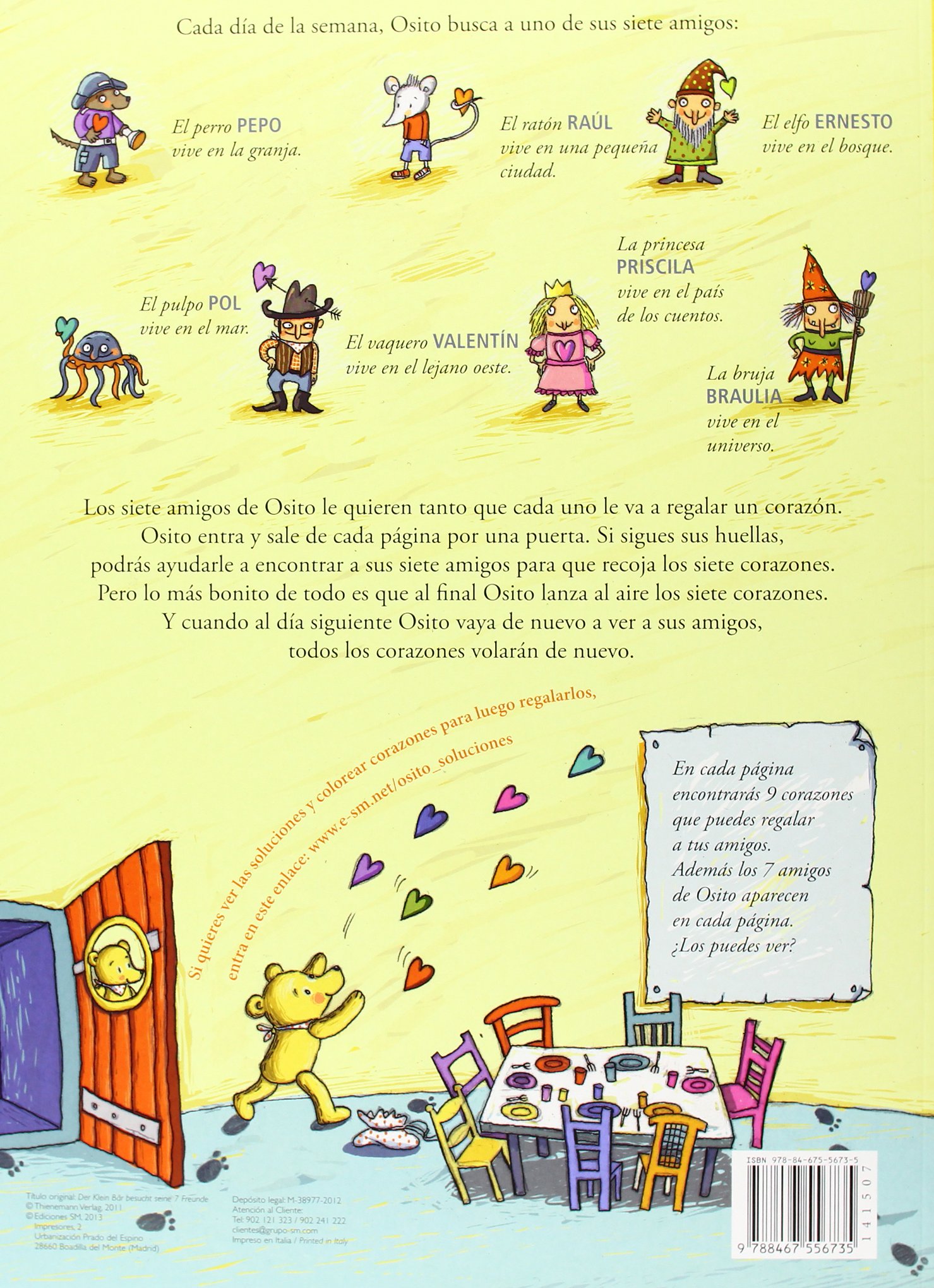 Osito busca a sus amigos (Libros de cartón)