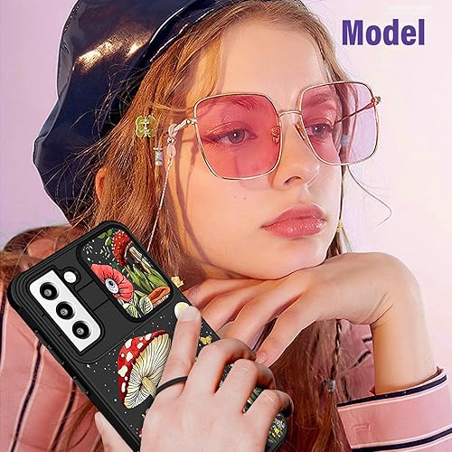 Miniatura 6 de Funda 2 en 1 para Samsung Galaxy S21 para mujeres, linda funda de teléfono para niñas, diseño gótico de esqueleto, divertido, espeluznante, horror,