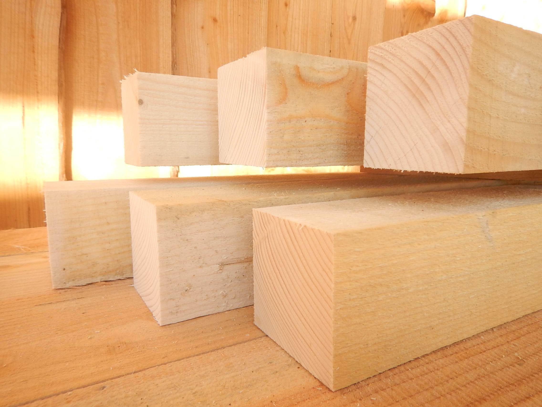 FICHTE TANNE 50x100mm Balken 5x10cm Kantholz Pfosten Pfahl sägerau Bauholz Rahmen 200cm Länge (4 Stück)