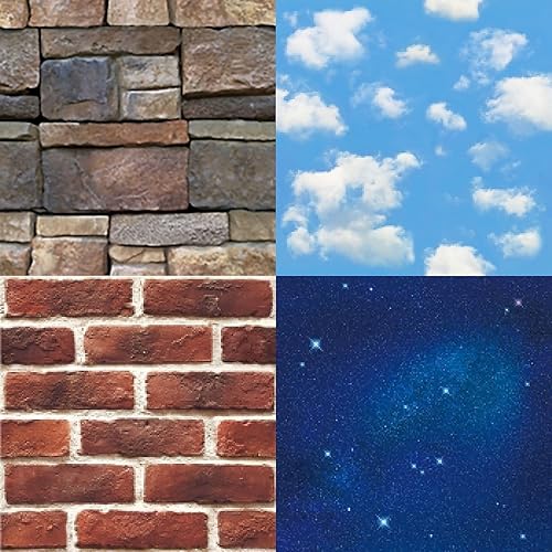 Miniatura 1 de mt Casa Sheet Washi - Cinta adhesiva de papel producida en Japón 18 pulgadas x 18 pulgadas (pared de piedra)