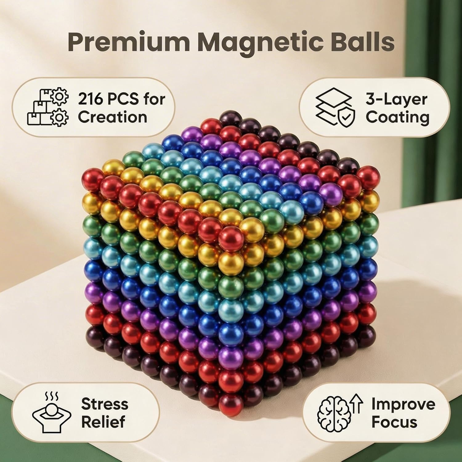 5MM 231PCS！Upgraded Construction Desktop, Hand Relaxation Toy, Office Soft Rubber, Suitable for Ages 16 and up
