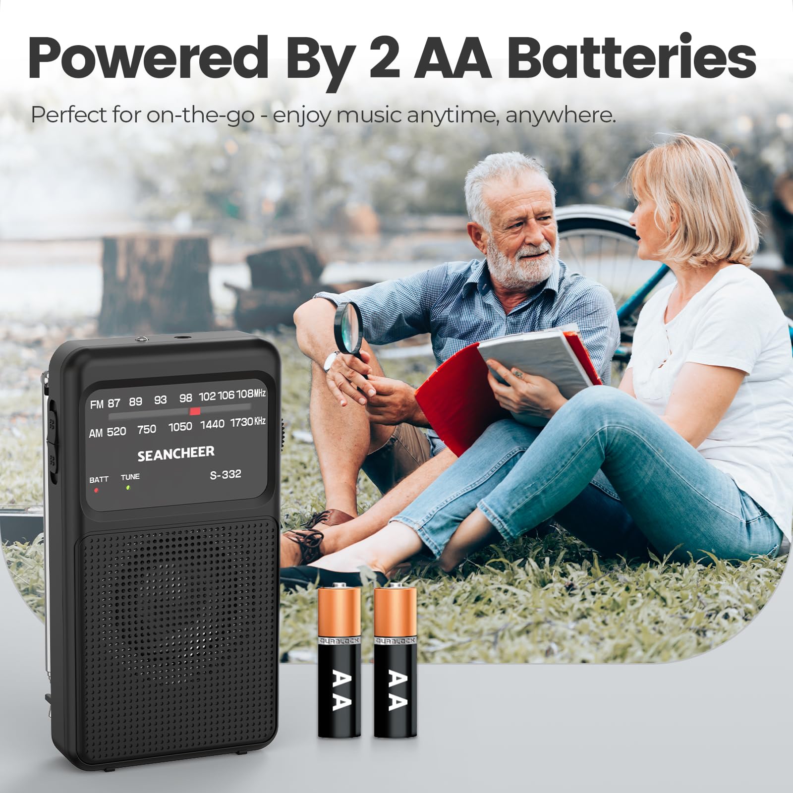 Amazon.co.jp: ポータブルラジオAM FM、ラウドスピーカー付き