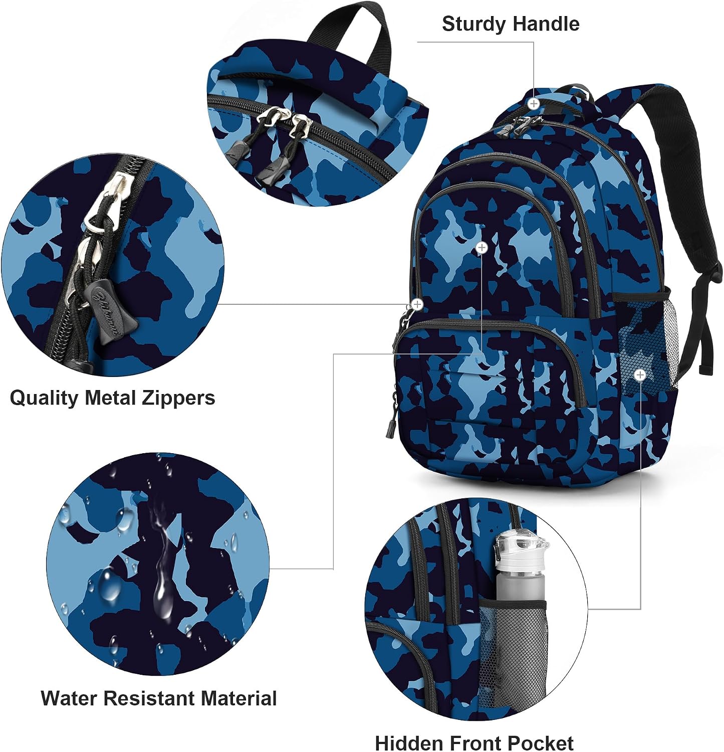 rickyh style Kids Lightweight Durable Elementary Student School Backpack image 4
