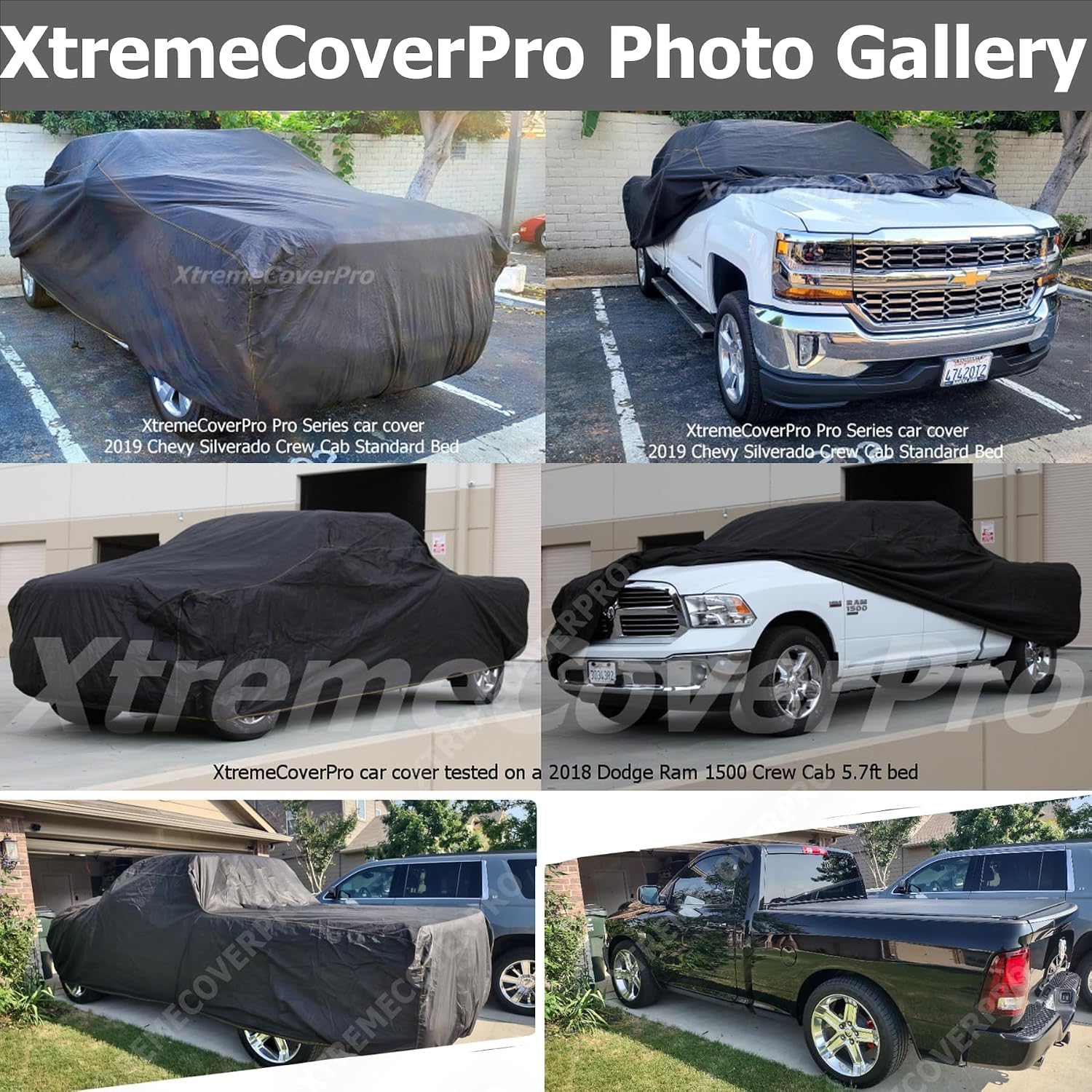 Car Cover fits 2021-2025 Toyota Tundra CrewMAX 6.5ft Bed XTREMECOVERPRO PRO Series Black Truck Cover