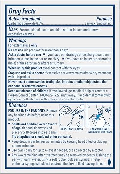 Murine Ear Wax Removal Drops, 0.5 oz Ear Drops Bottle