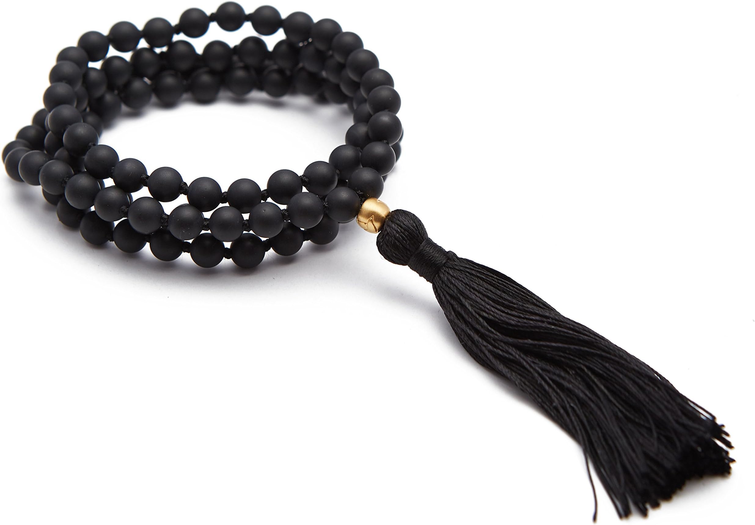 Inspirations by Satya Gold Plate Lotus Tassel Necklace (32-inch)