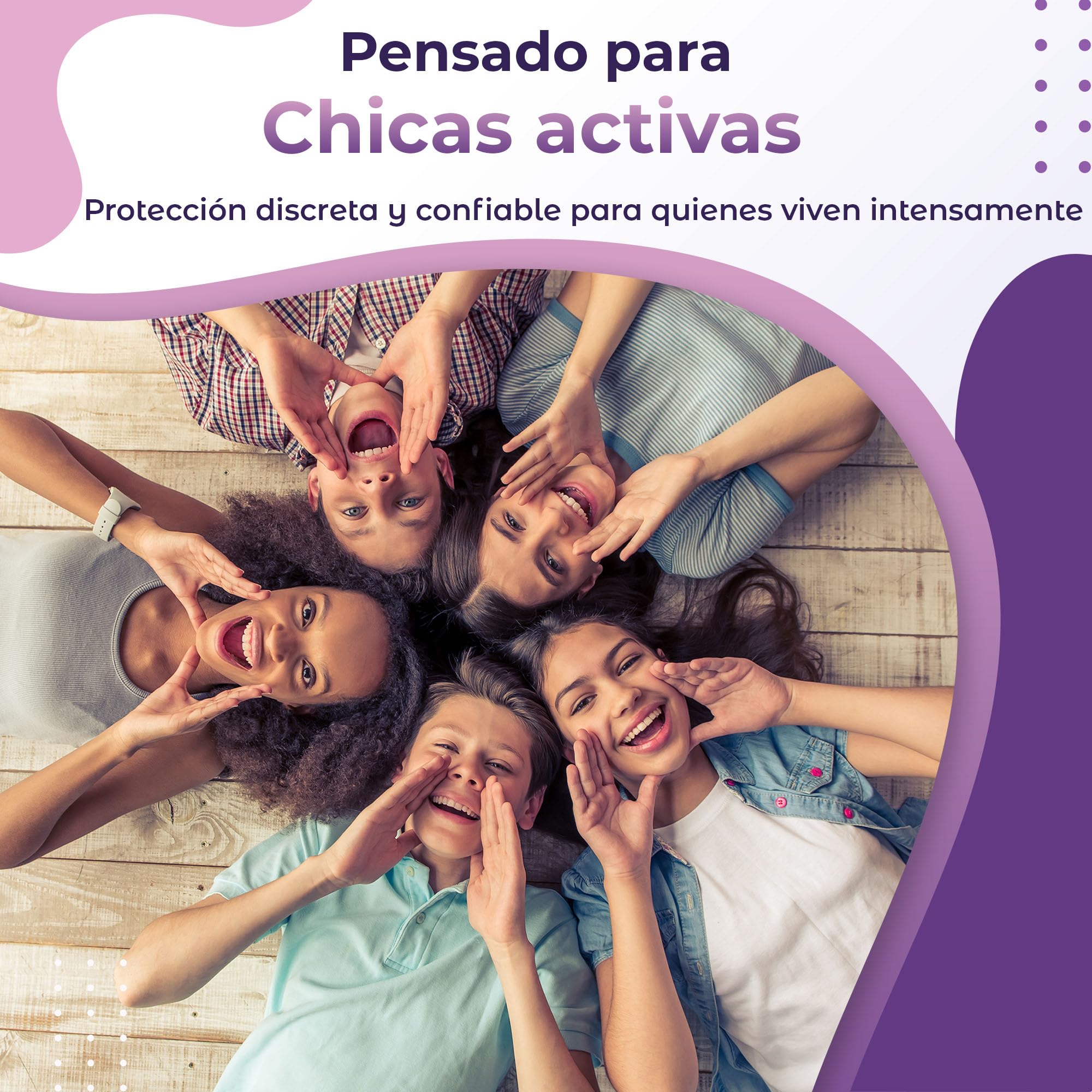 Bragas Menstruales Niñas en Fibra de Bambú | Absorción en Nido de Abeja, Transpirables, Antibacterianas | Ideales para Flujo Ligero a Flujo Abundante | Niñas y Adolescentes | OEKO-TEX (Pack de 3)