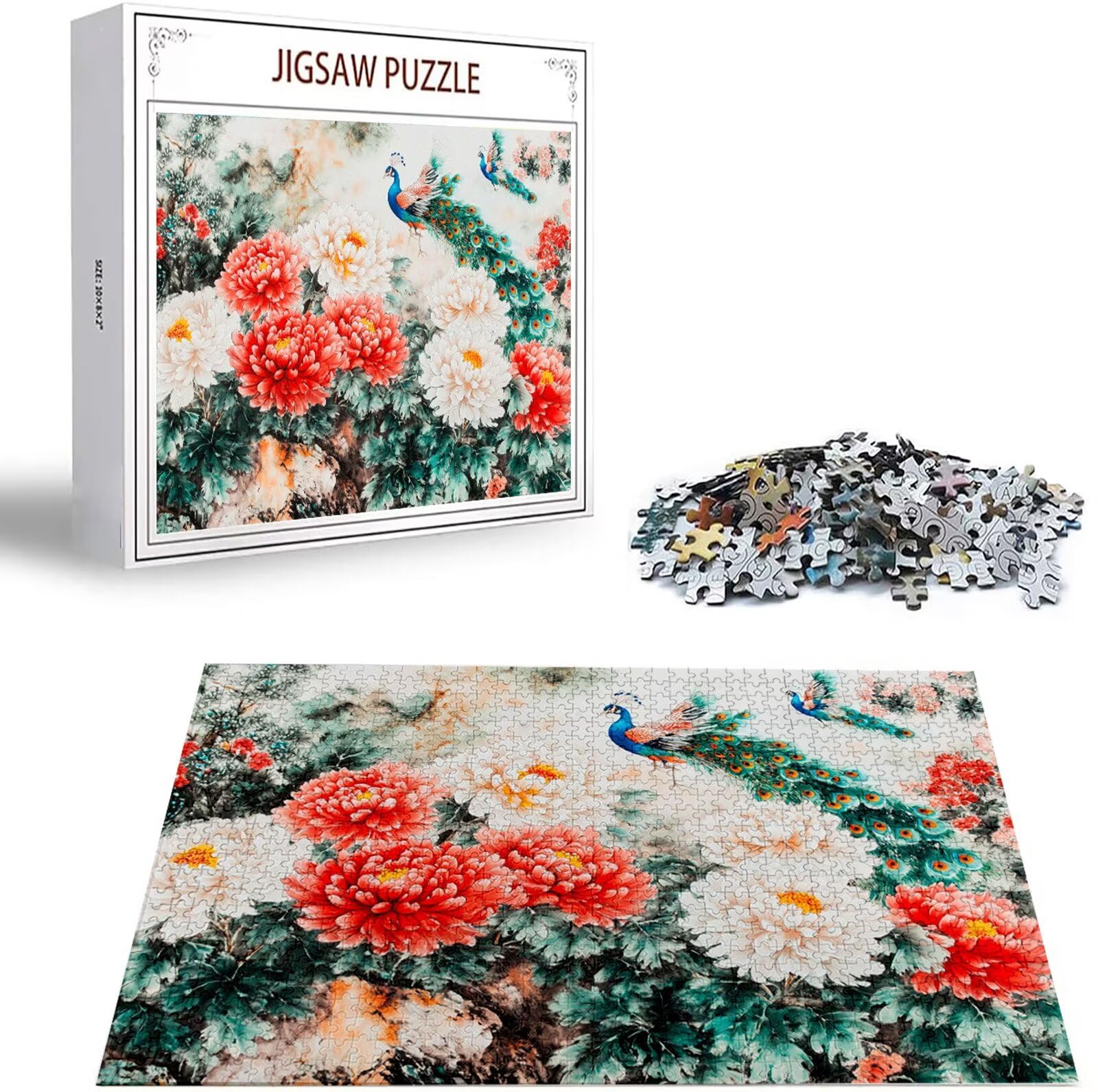 Puzzle 5000 Pezzi, 3 4 5 Anni Puzzle Fiore 6 7 8 Anni Giochi Educativi Sostenibili Con Motivi Per Adulti Da Gioco in Legno Di Alta Qualità Jigsaw Fiore per Gioco Familiare, 2026 Regalo Natale H-5381