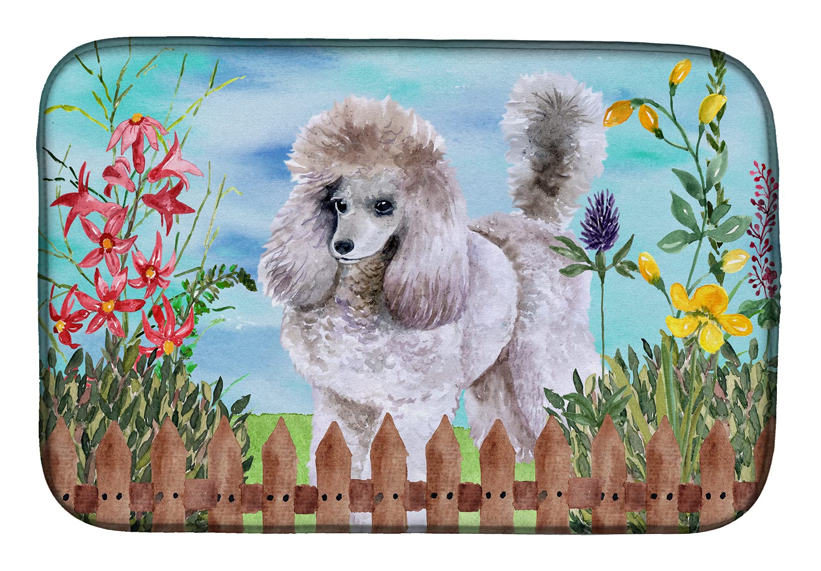 Tapis de vaisselle caniche Caroline's Treasures CK1227DDM égouttoir