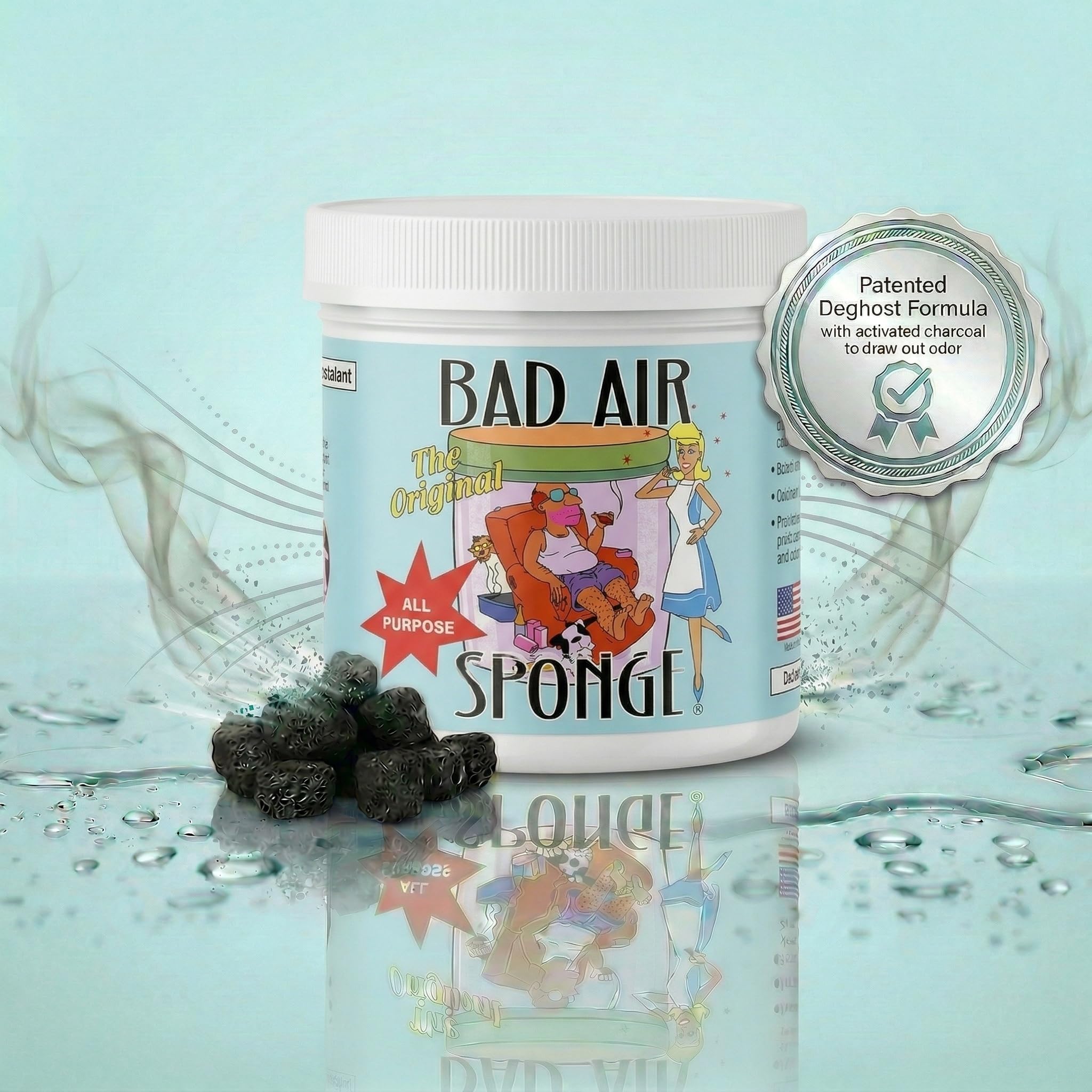 El neutralante absorbente de olor de esponja de aire malo, 14 oz (el embalaje puede variar)