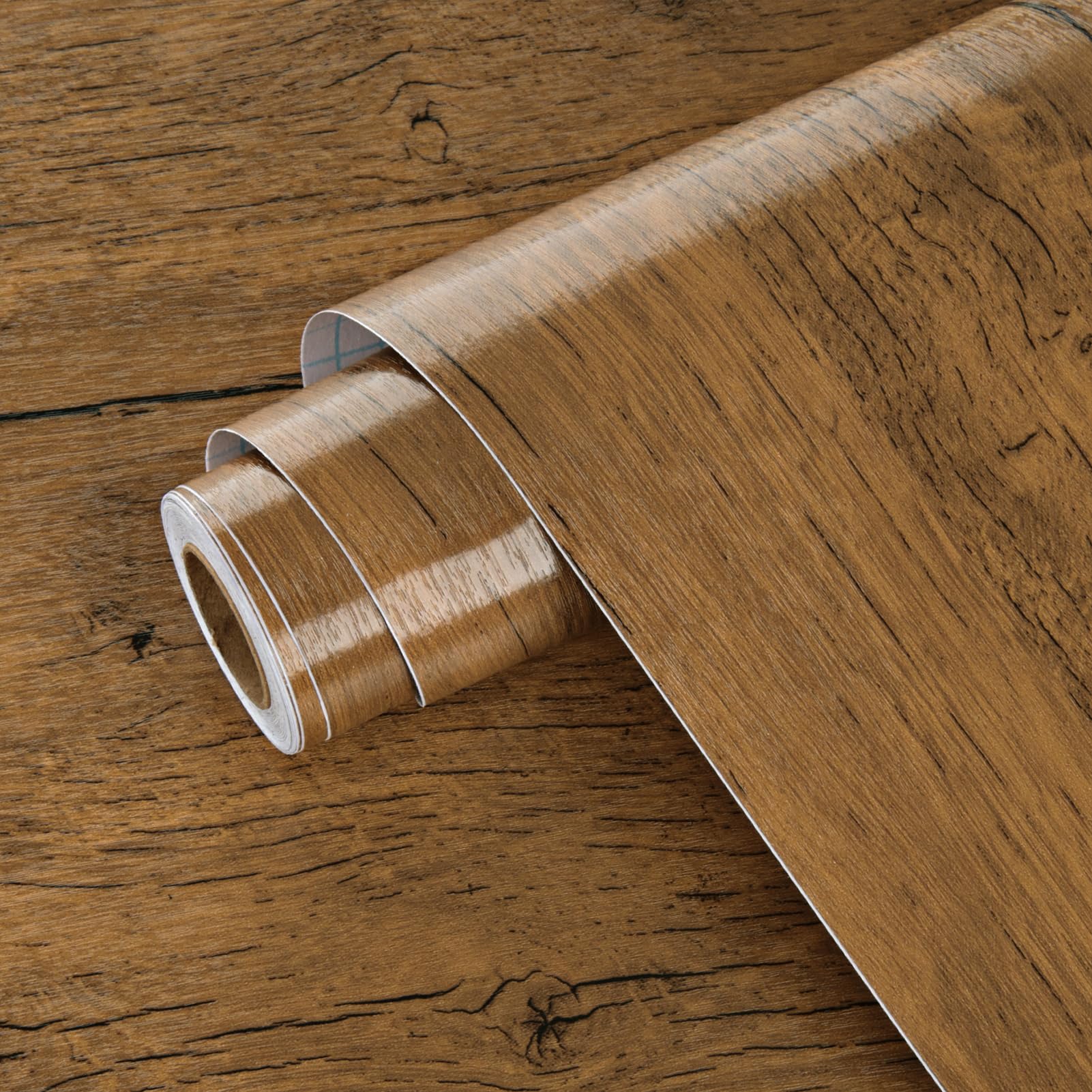 Livelynine 24X197 Natural Teak Wood Contact Paper For Countertops Waterproof Peel And Stick Countertop Wallpaper Self Adhesive Vinyl Wrap Solid Wood - View #2