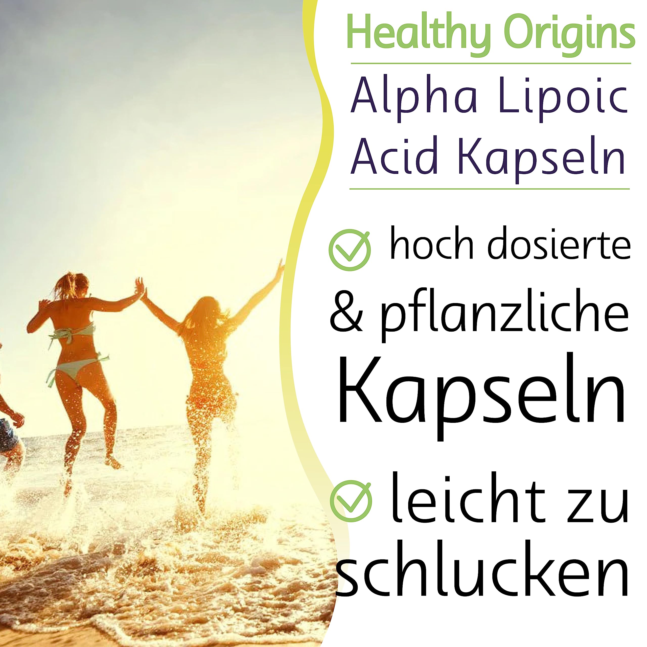Healthy Origins, Alpha Lipoic Acid, 150 vegane Kapseln, 600mg Alpha-Liponsäure je Dosis, Glutenfrei, Sojafrei, GMO frei, Geschmacksneutral