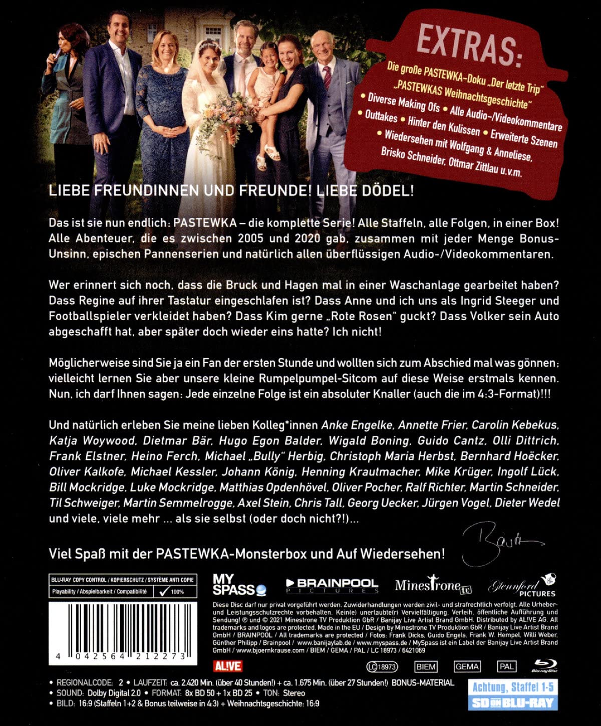 Pastewka Komplettbox: Staffel 1-10 + Weihnachtsgeschichte (Blu-Ray + Staffel 1-5 auf SDonBlu-Ray)