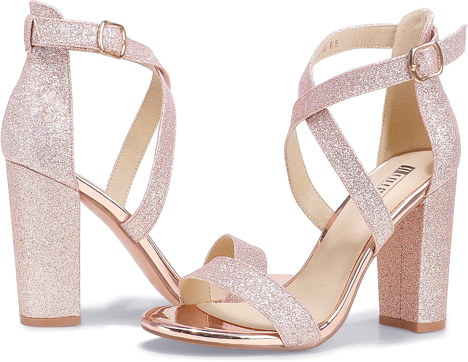 Buy IDIFU Women's Chunky High Heel Sandal Strappy Open Toe Ankle Strap