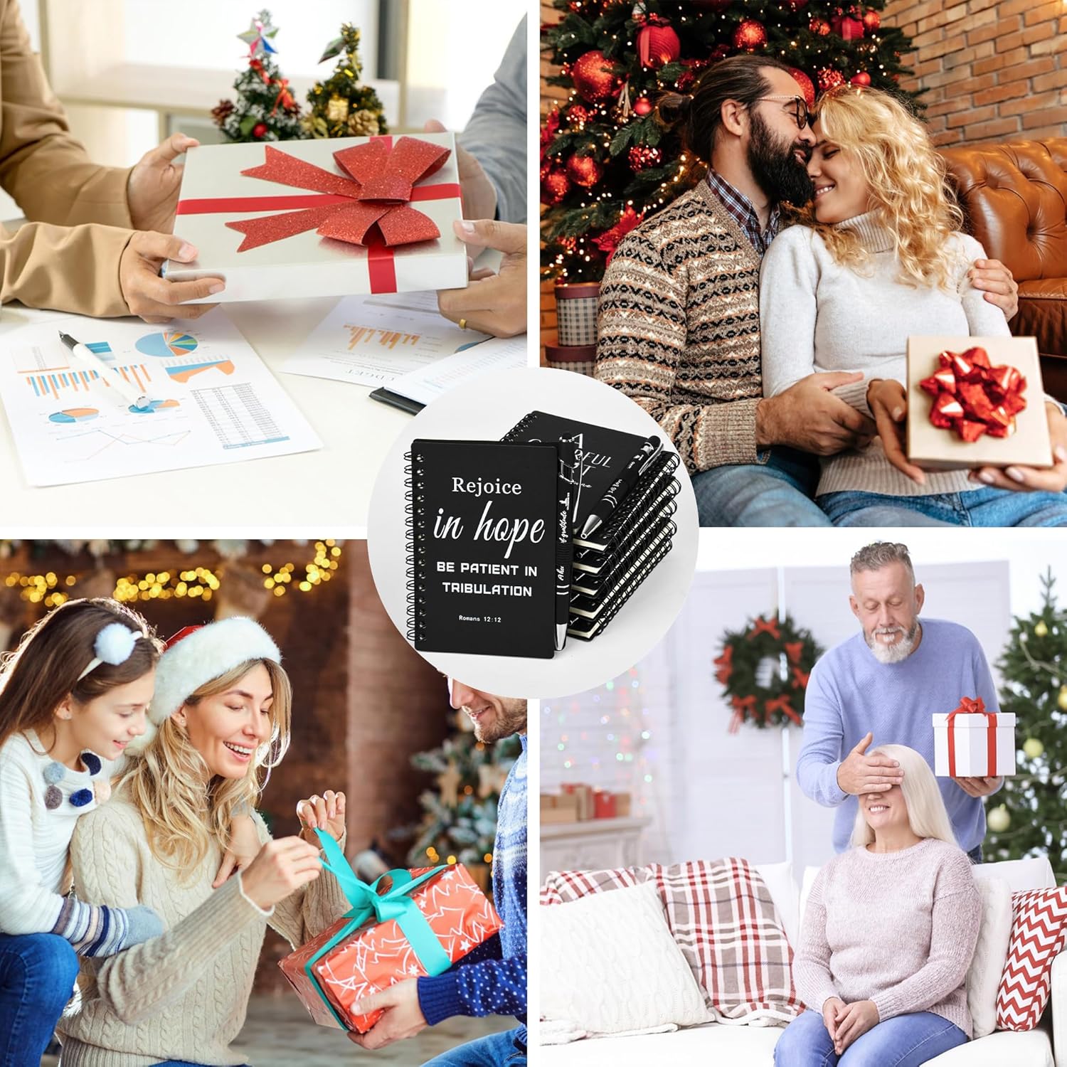 Christian Prayer Journal Spiral Black Notebooks Bulk Small Notepad with Pens - Small Notepads (4.13”x5.43”) - christian Gifts for male, Church Members & Bible Study Groups (30 sets Black) - Image 9