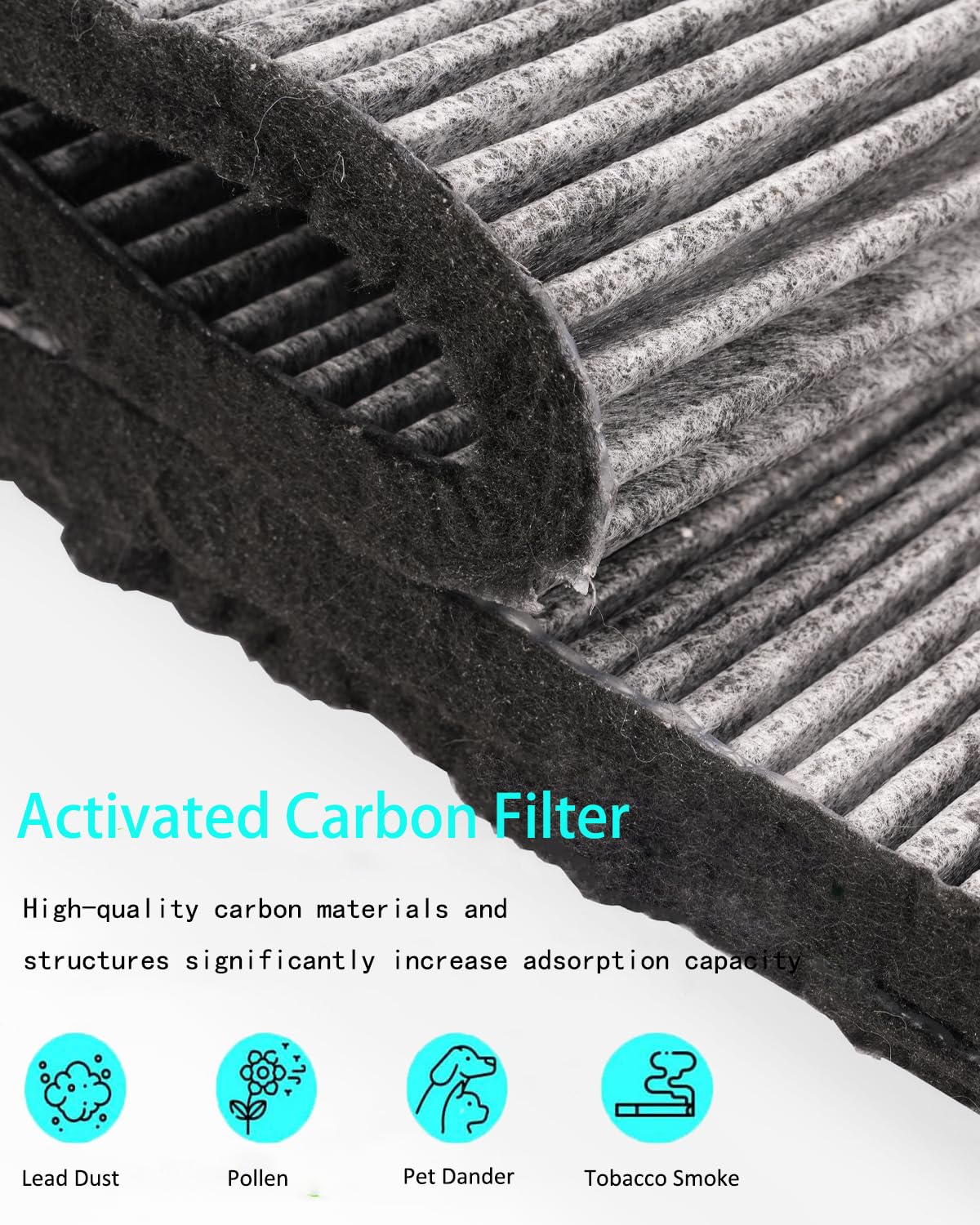 BP03 Fi-lter di ricambio compatibile con Dyson BP03/BP04/BP06 Fi-lter al carbone attivo ad alta efficienza, # 972133-02 e 972133-03 per modelli Dyson BP03/BP04/BP06 Pur-ifier Big + Quiet,