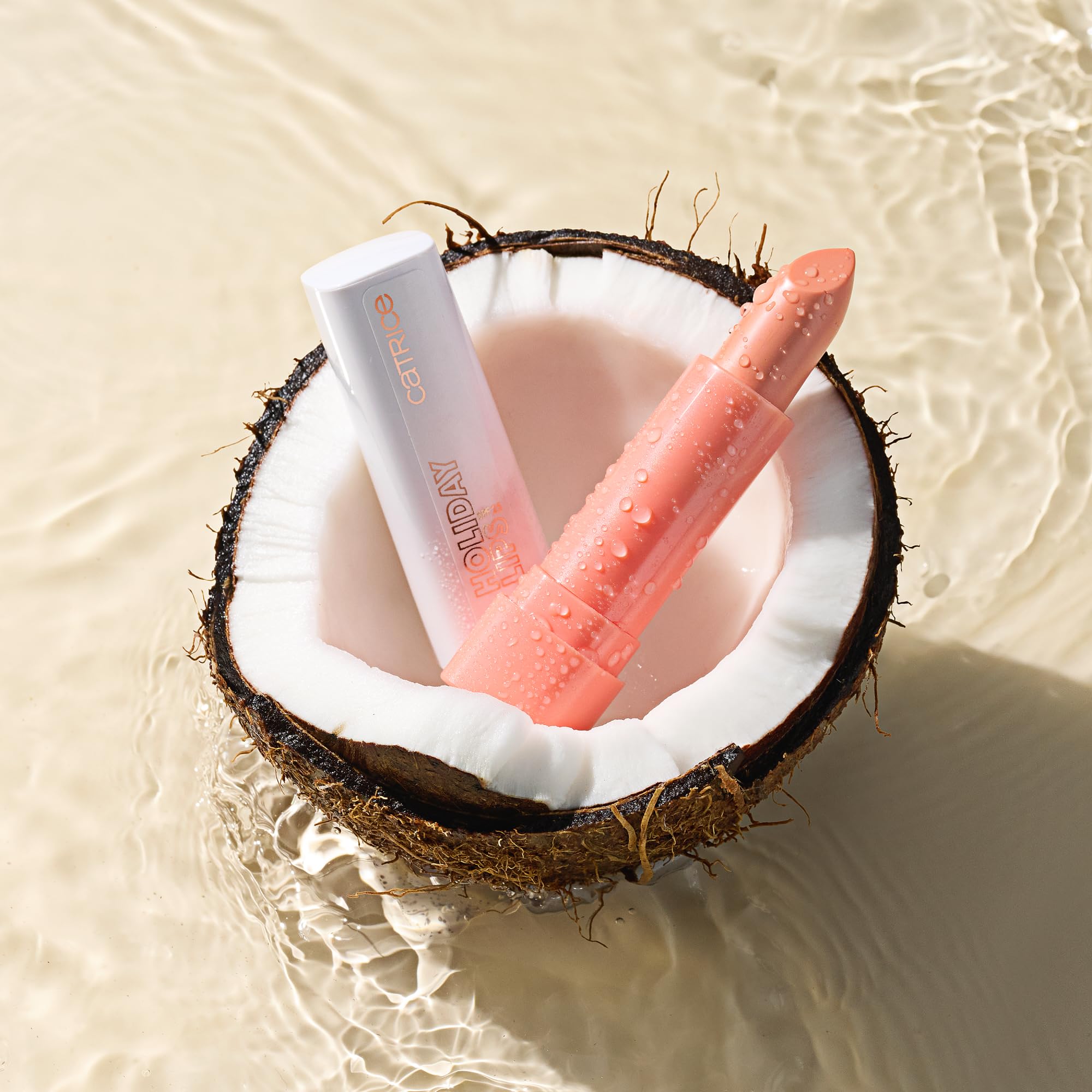 Catrice Holiday Lips Balsamo Labbra con SPF, curativo, protettivo, traslucida (3.5g)