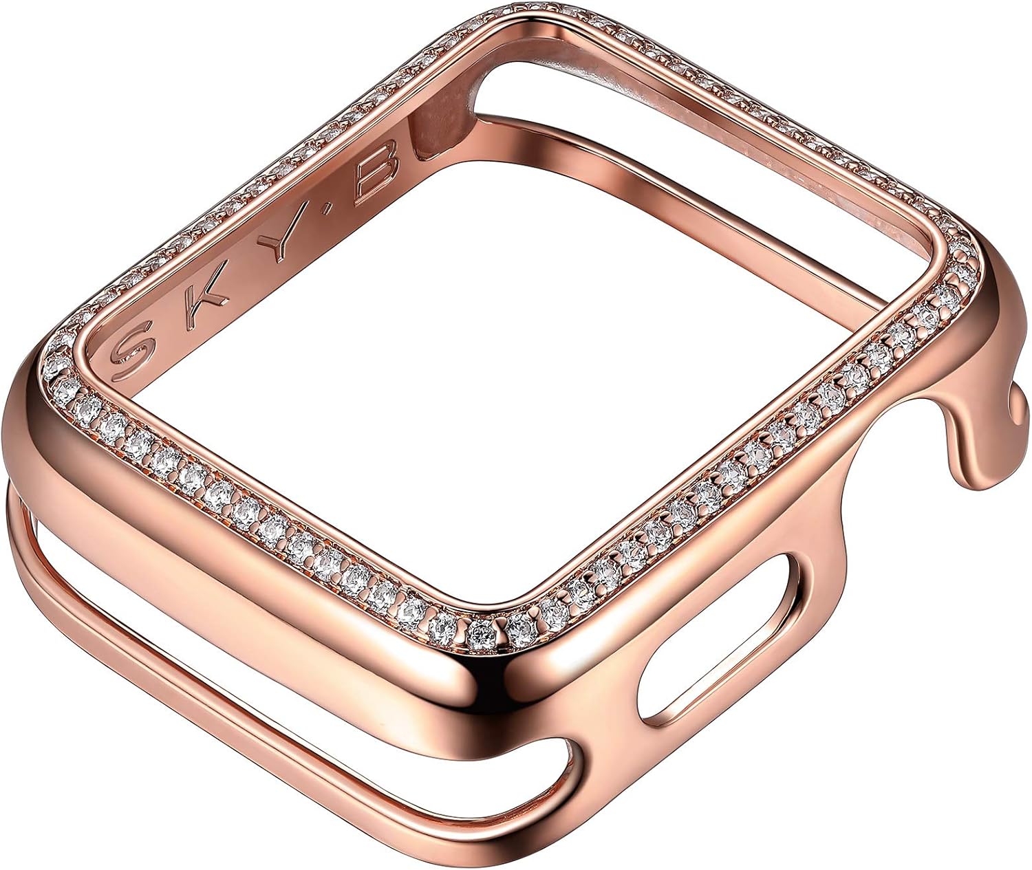 Up To 50% OFF SKYB Halo Apple Watch Case with Milan Watch Band Charms and Silicone Sports Band Set - 14K Rose Gold Plated with Cubic Zirconia for 42mm Apple Watch Series 1,2,3 Best Deal SKYB Halo Apple Watch Case with Milan Watch Band Charms and Silicone Sports Band Set - 14K Rose Gold Plated with Cubic Zirconia for 42mm Apple Watch Series 1,2,3