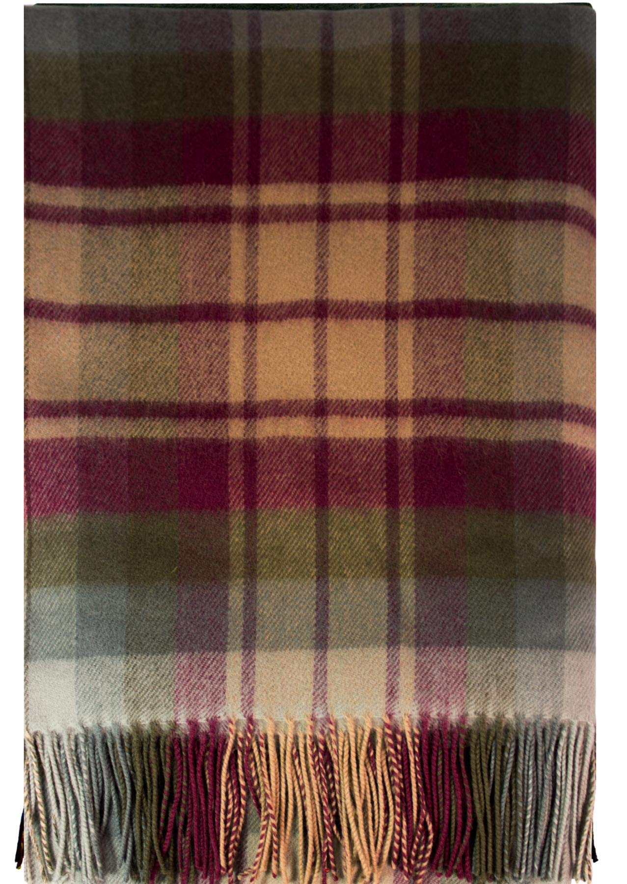 Couverture Tartan Auld Scotland en laine d'agneau de luxe pour intérieur raffiné