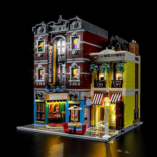 BRIKSMAX Kit de iluminación LED para LEGO-10312 Jazz Club - Compatible con Lego Icons Building Blocks Model- No incluye juego Lego