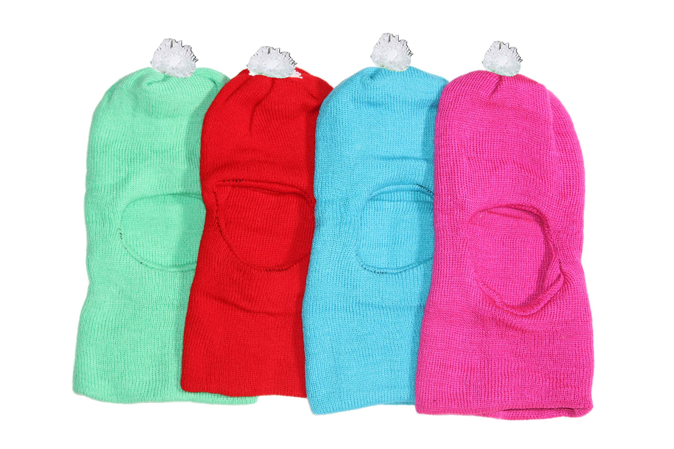 CHACKOCute Cartoon Monkey Cap for Girls and Boys_Pack of 04