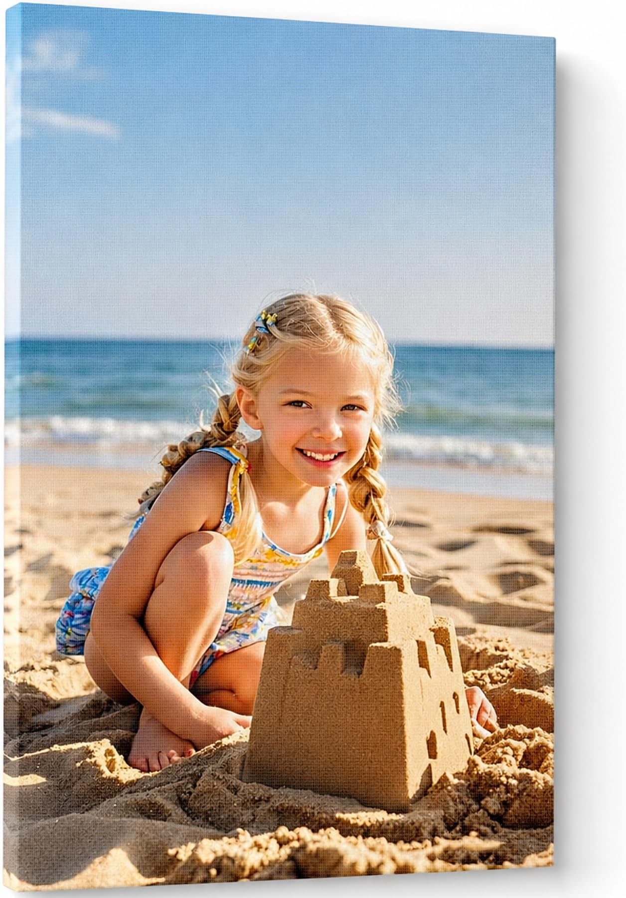 Personalized Custom Canvas Prints: Photo On Canvas (8x8 Inch) Transform Your Photos into Stunning Framed Wall Art-Digitally Printed Photo To Canvas - Ideal for Home Decor, Gifts & Keepsakes
